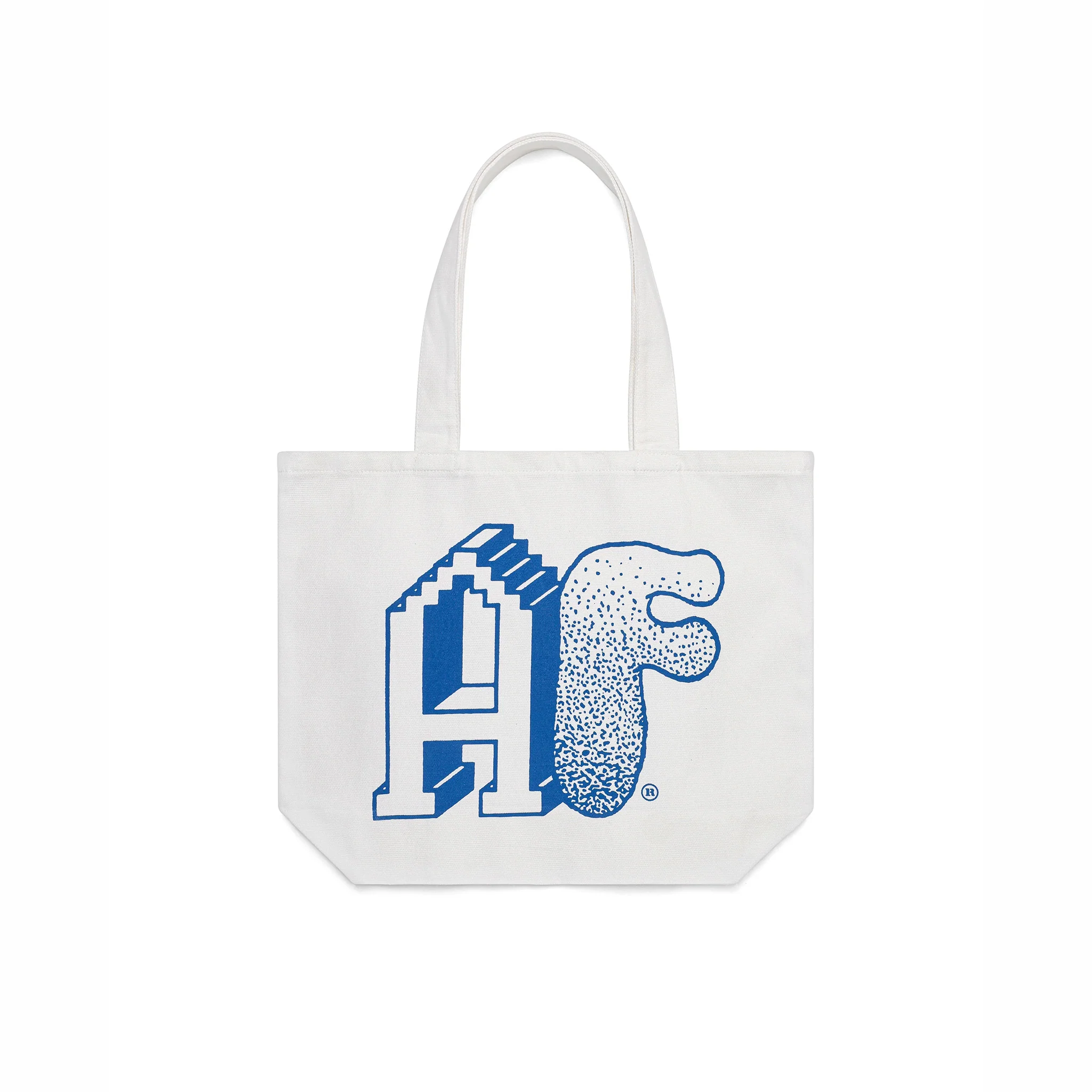 Agaric Fly Black & Blue AF Tote Bag (White)