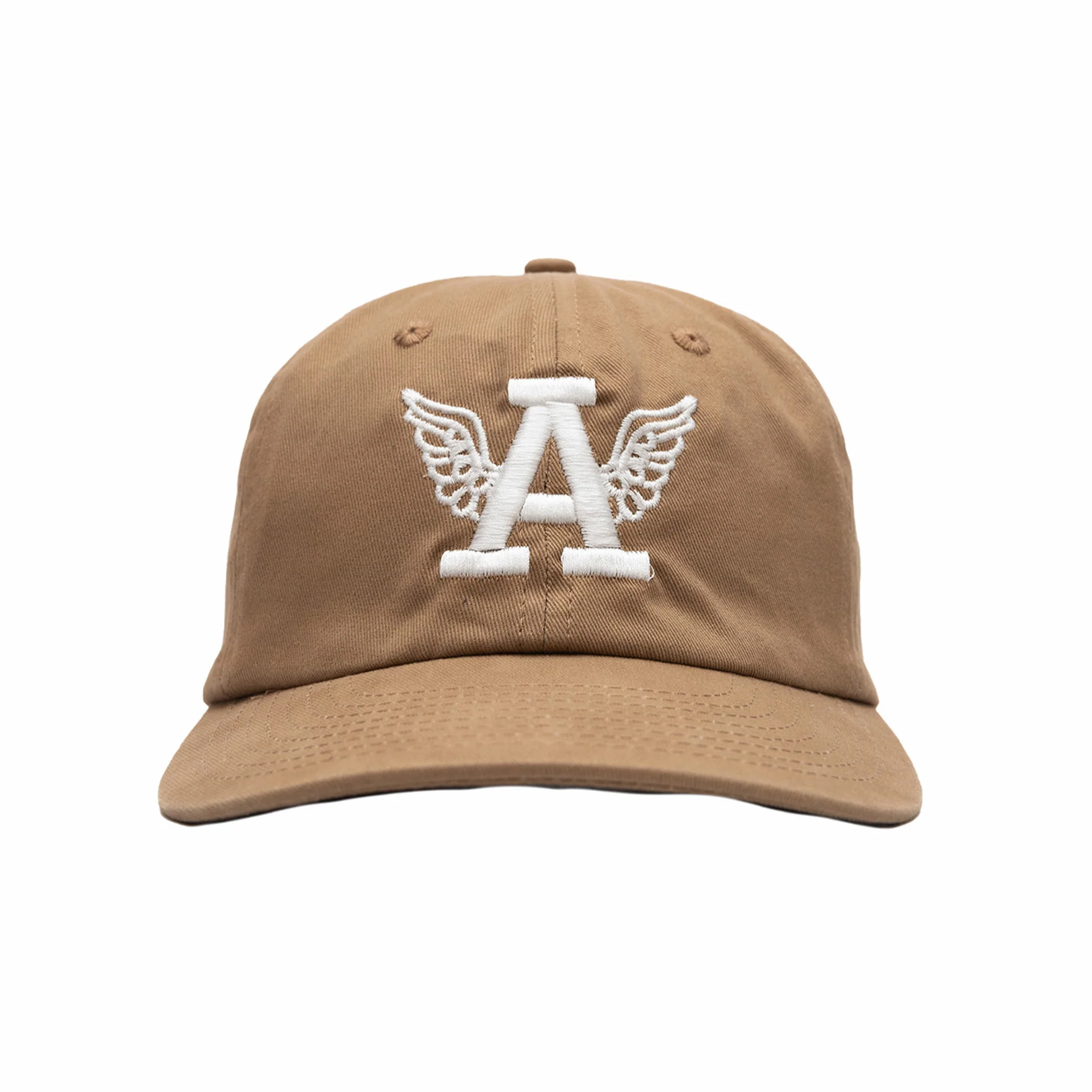 August 8 Year Anniversary "Winged A" 6 Panel Cotton Cap (Dune)