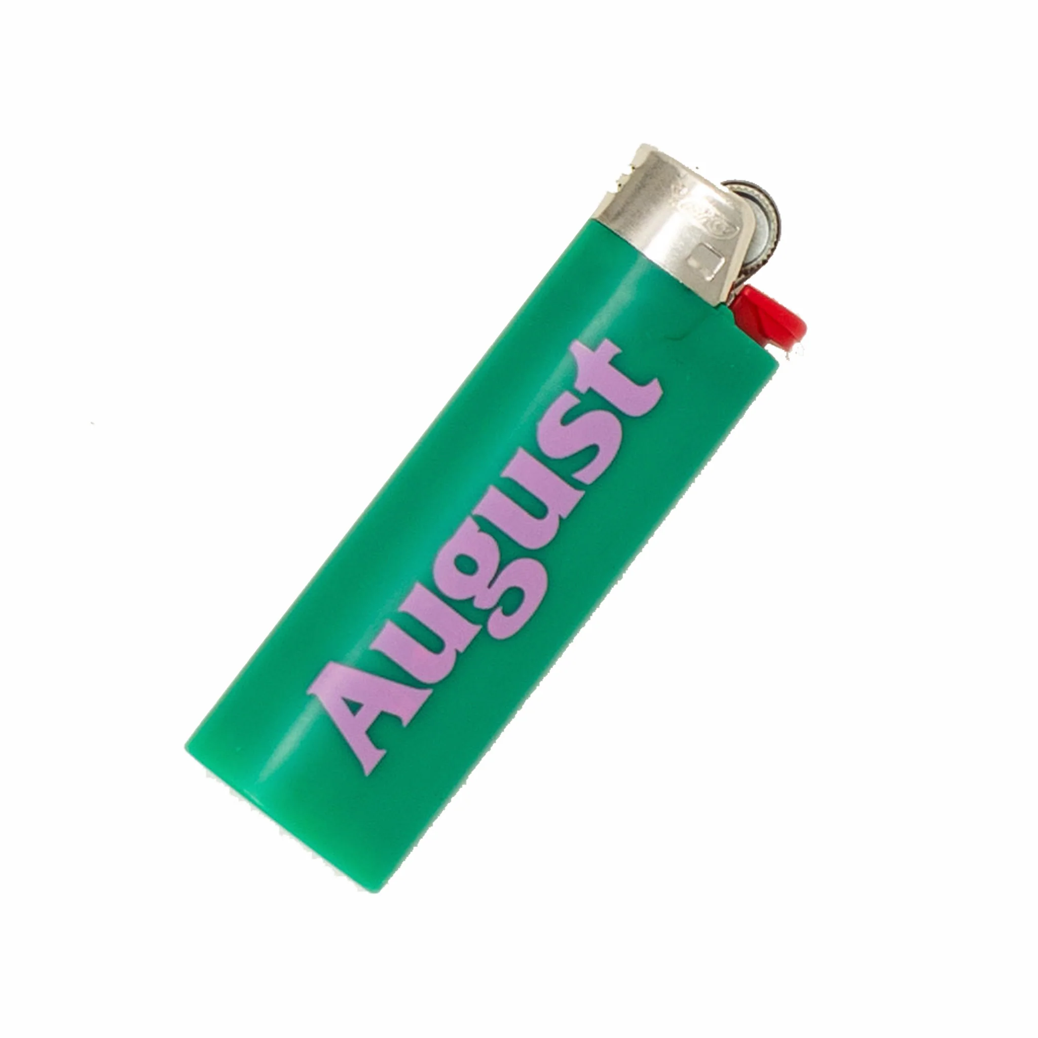 August Bic "Logo" Lighter (Green/Pink) - Image 2