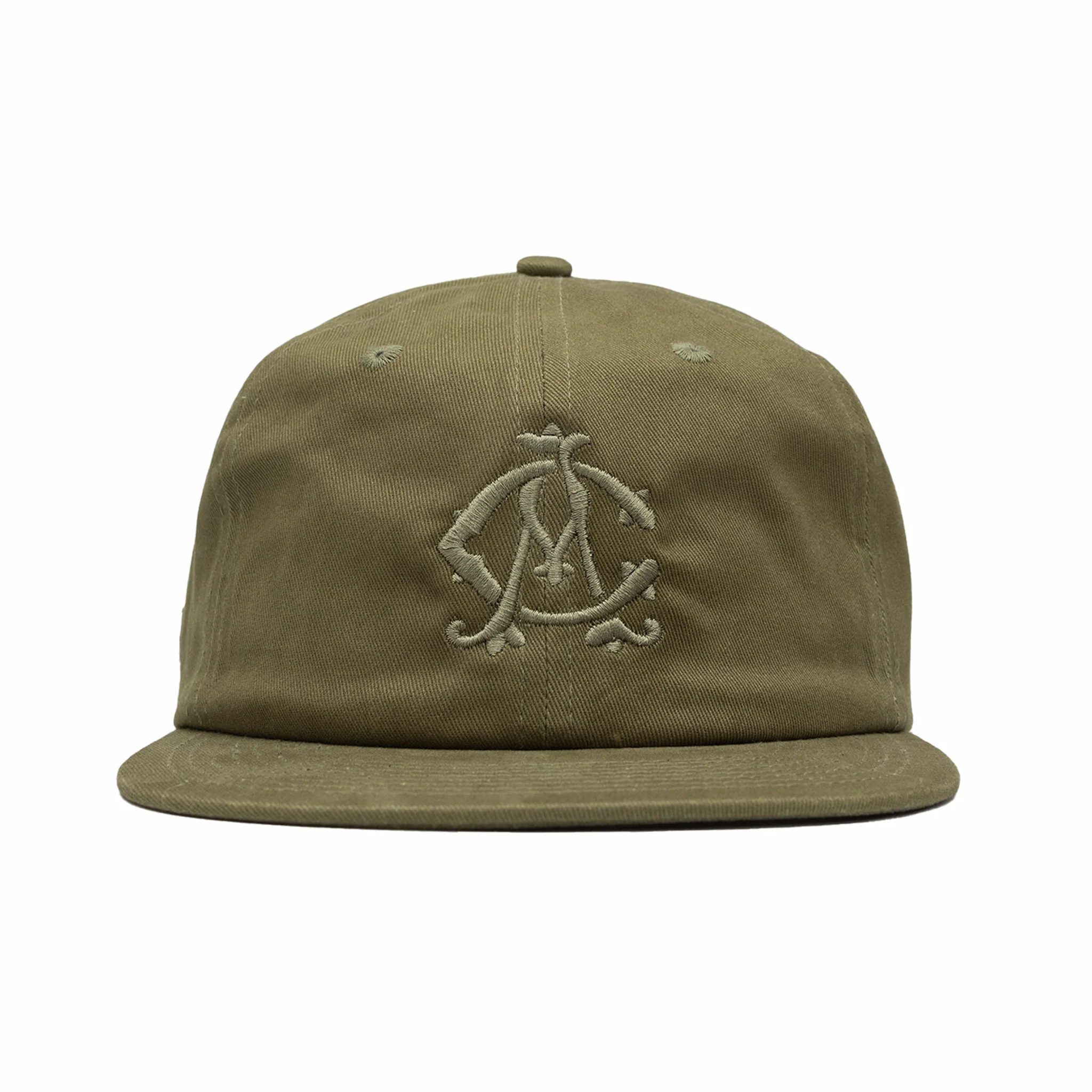 August "Cigar Lounge Logo" 6 Panel Cap (Cactus)