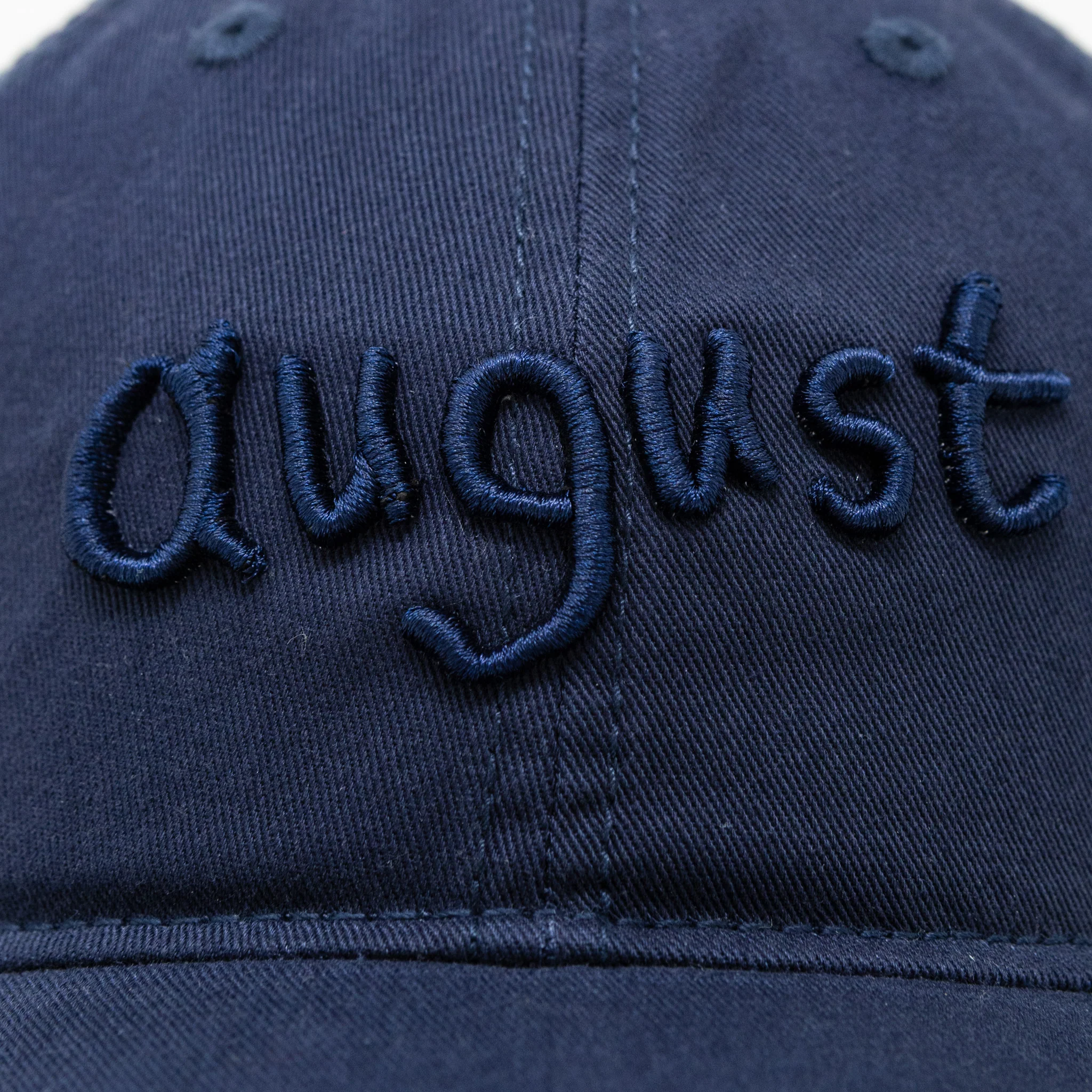 August "Father & Son" Scribble Logo Dad Hat (Navy) - Image 2