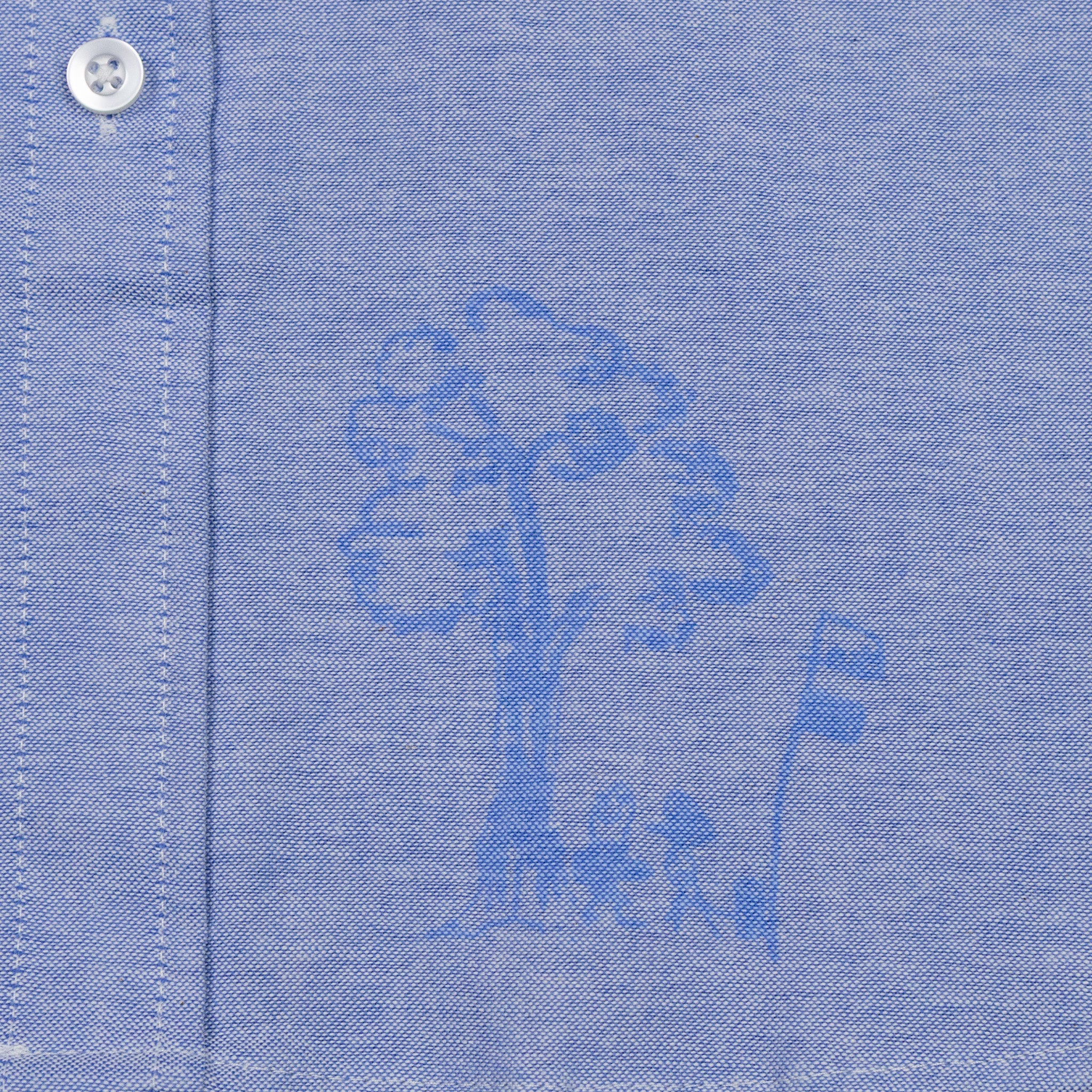 August "Father & Son" Scribble Oxford Shirt (Blue) - Image 3