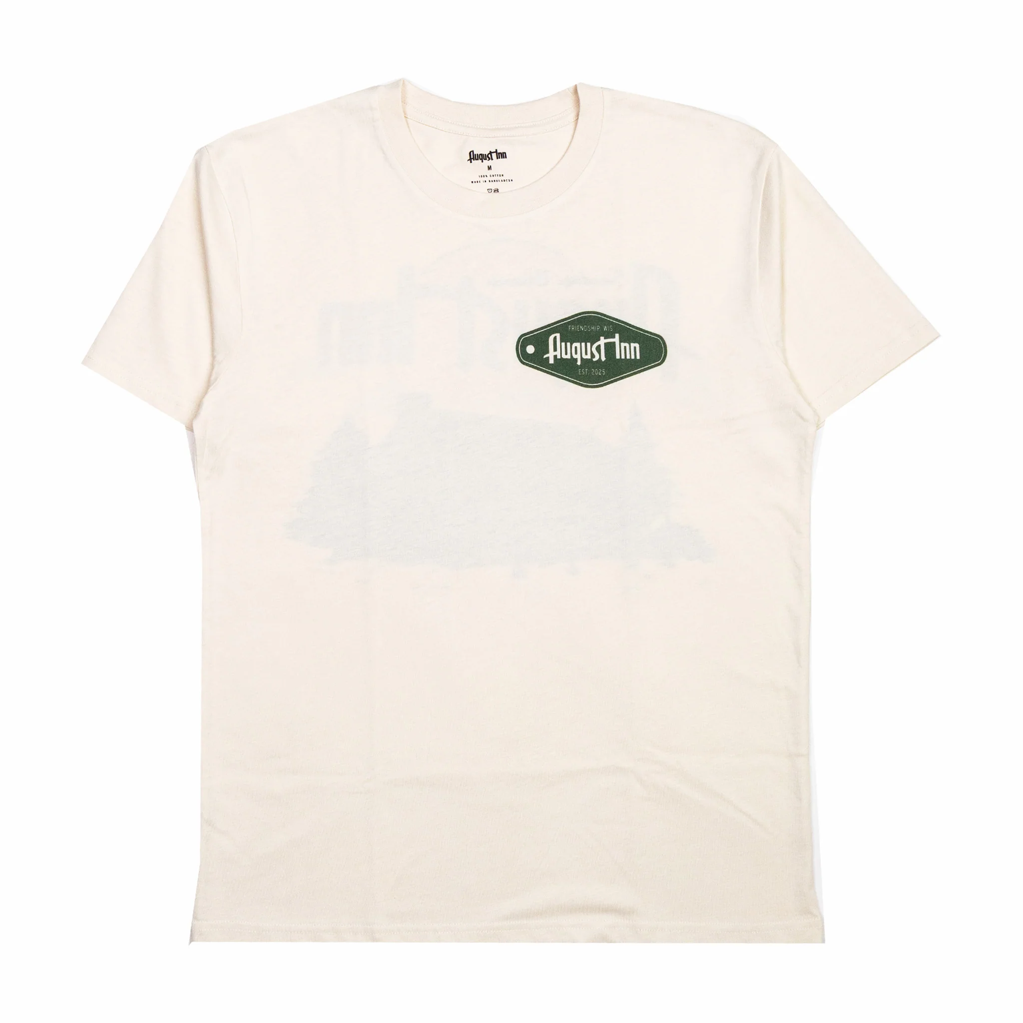 August Inn "Friendship" 5.3oz Midweight T-Shirt (Ecru) - Image 2