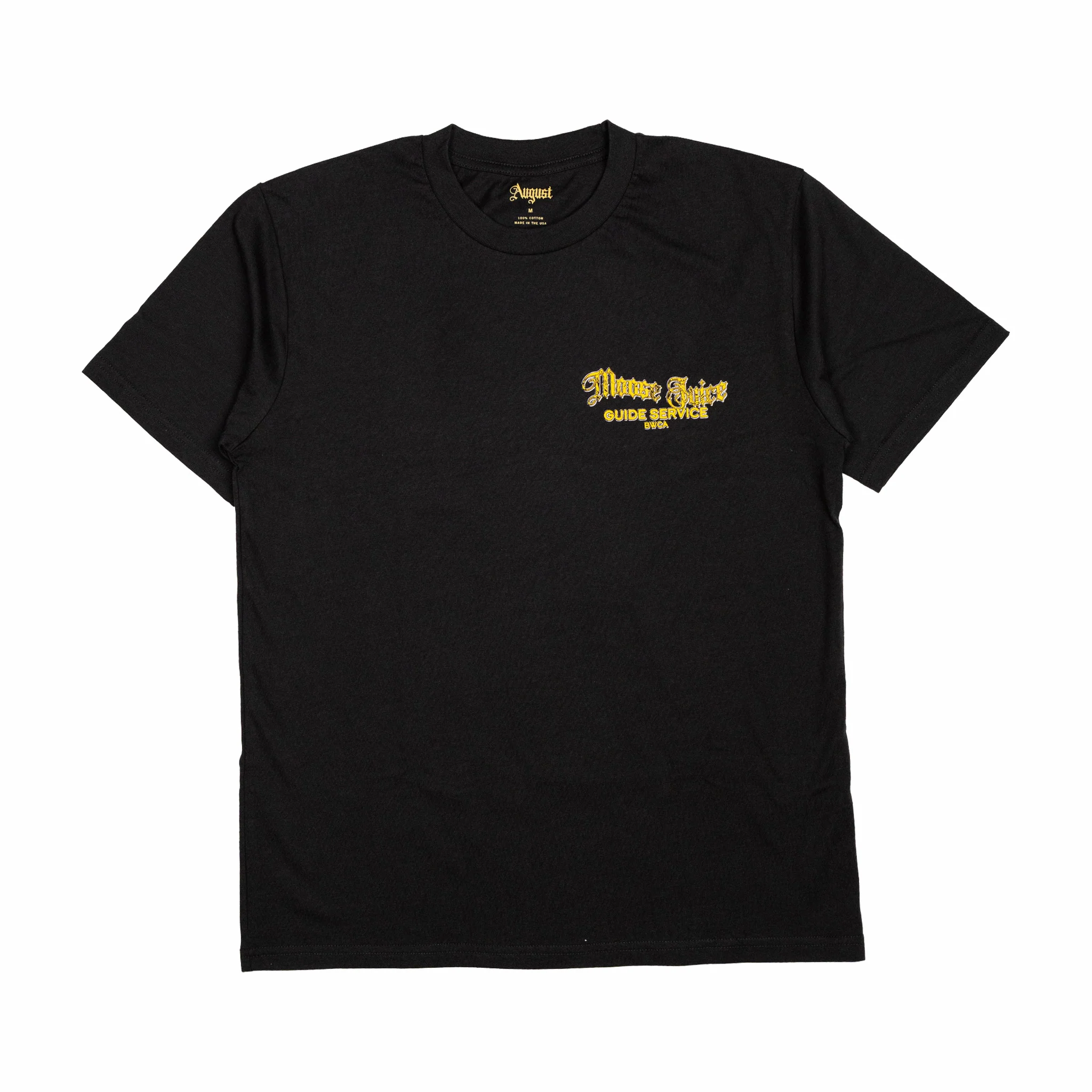 August "Moose Juice Guide Service" 6.5oz Cotton T-Shirt (Cole) - Image 2