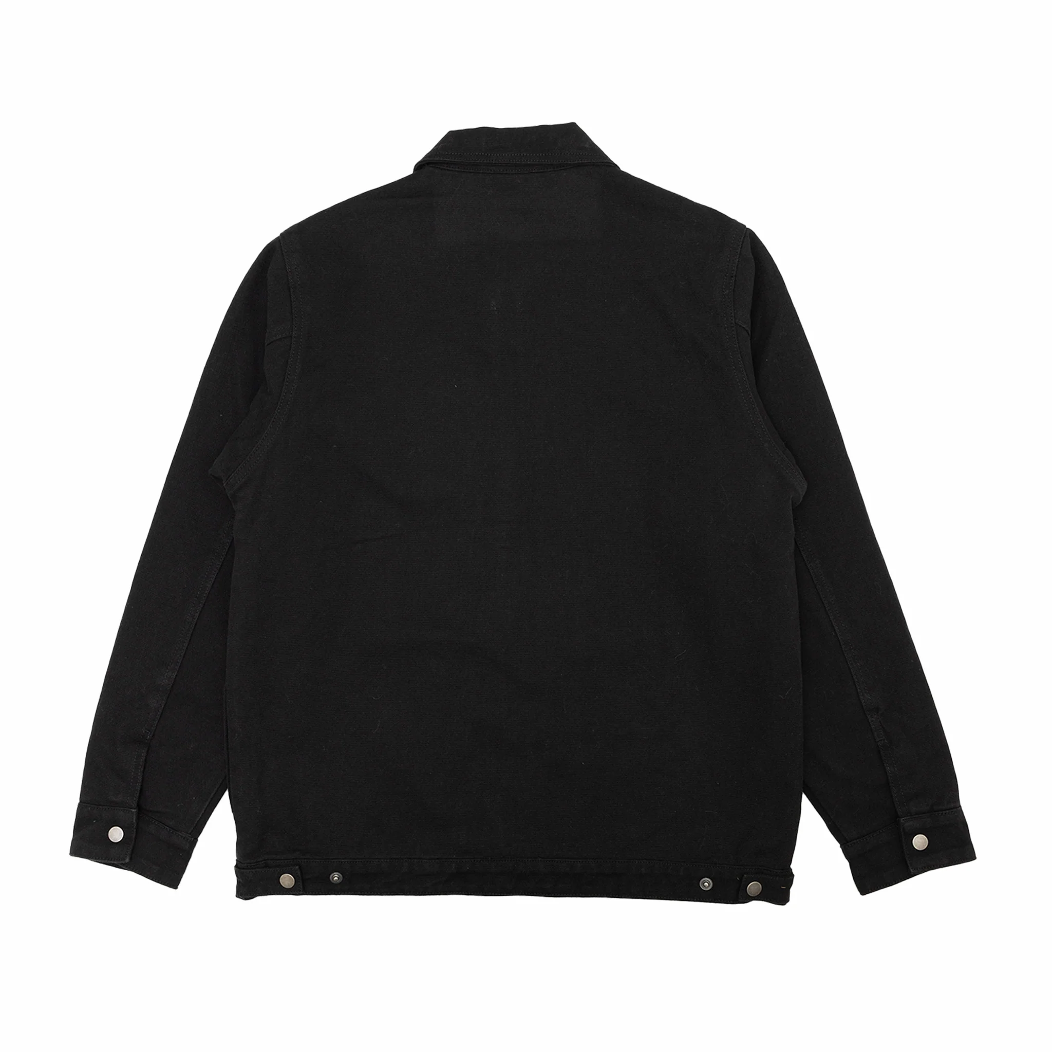 August "Ski the Midwest" Canvas Work Jacket (Black) - Image 2