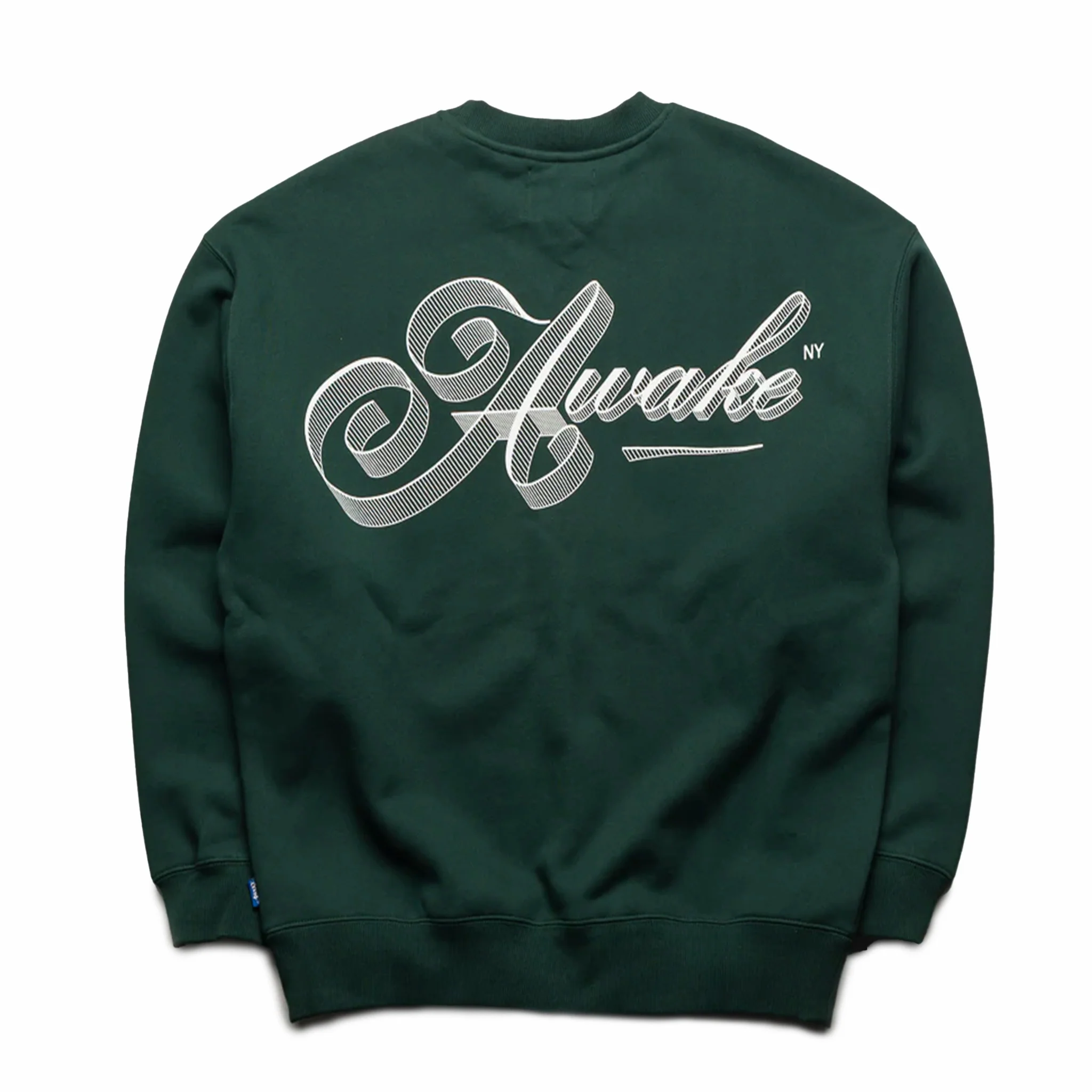 Awake NY Script Crewneck (Green) - Image 2