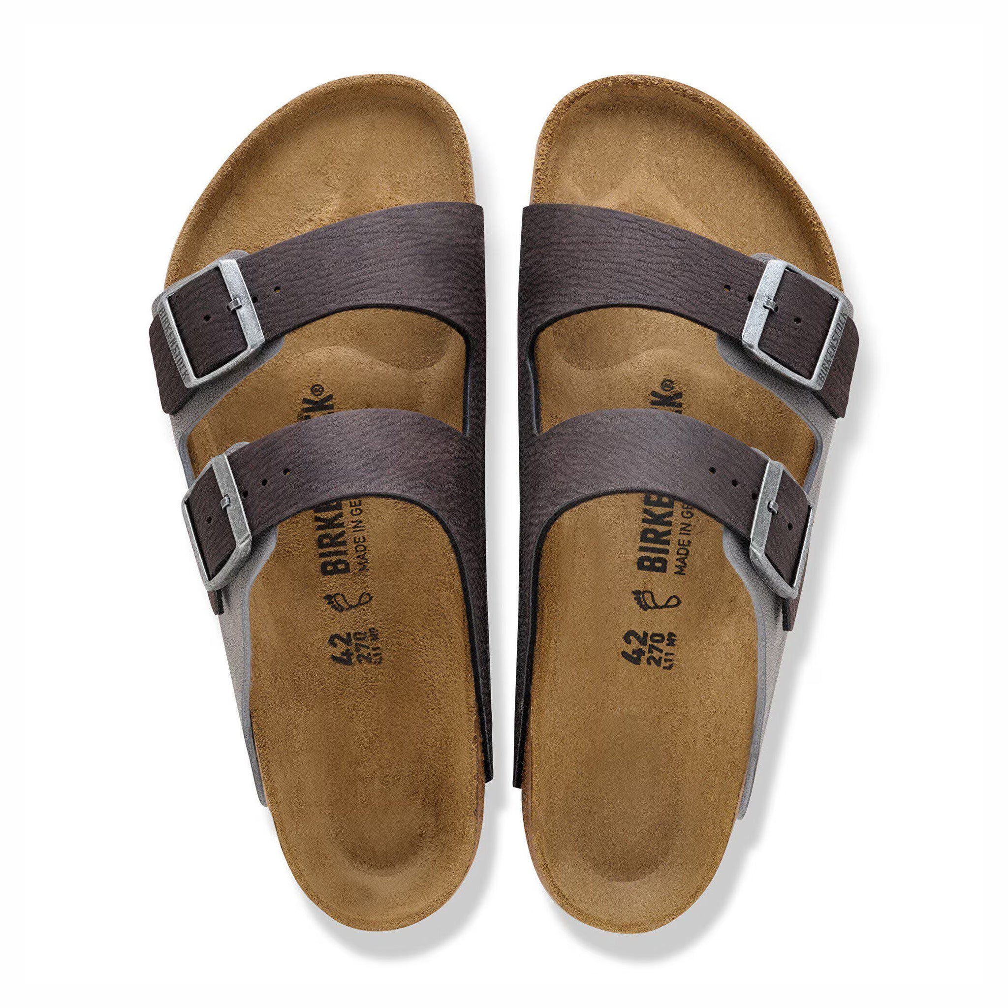 Birkenstock Men's Arizona Mixed Synthetic Material - Regular (Black/Dark Gray) - Image 3