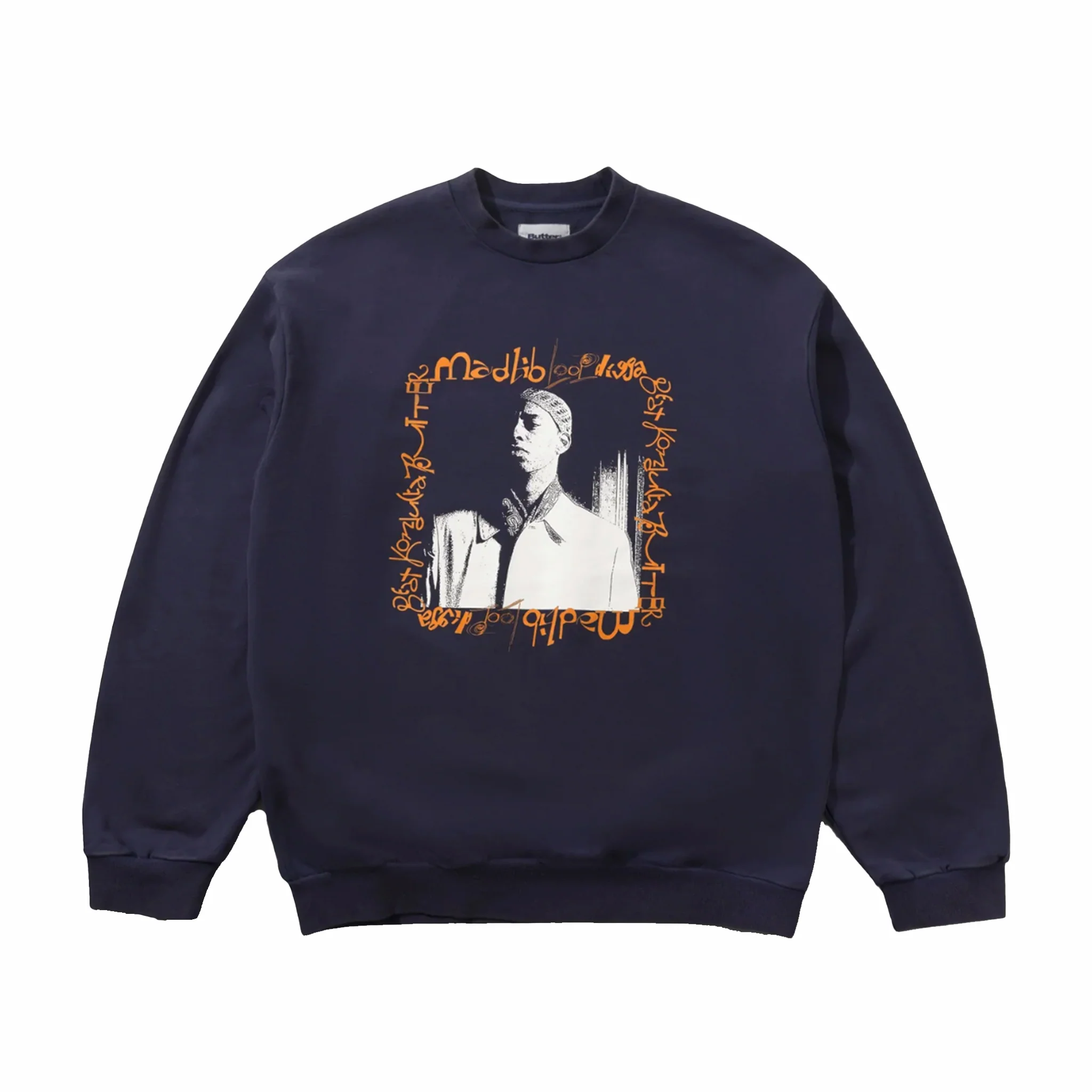 Butter Goods Loop Digga Crewneck (Washed Navy)