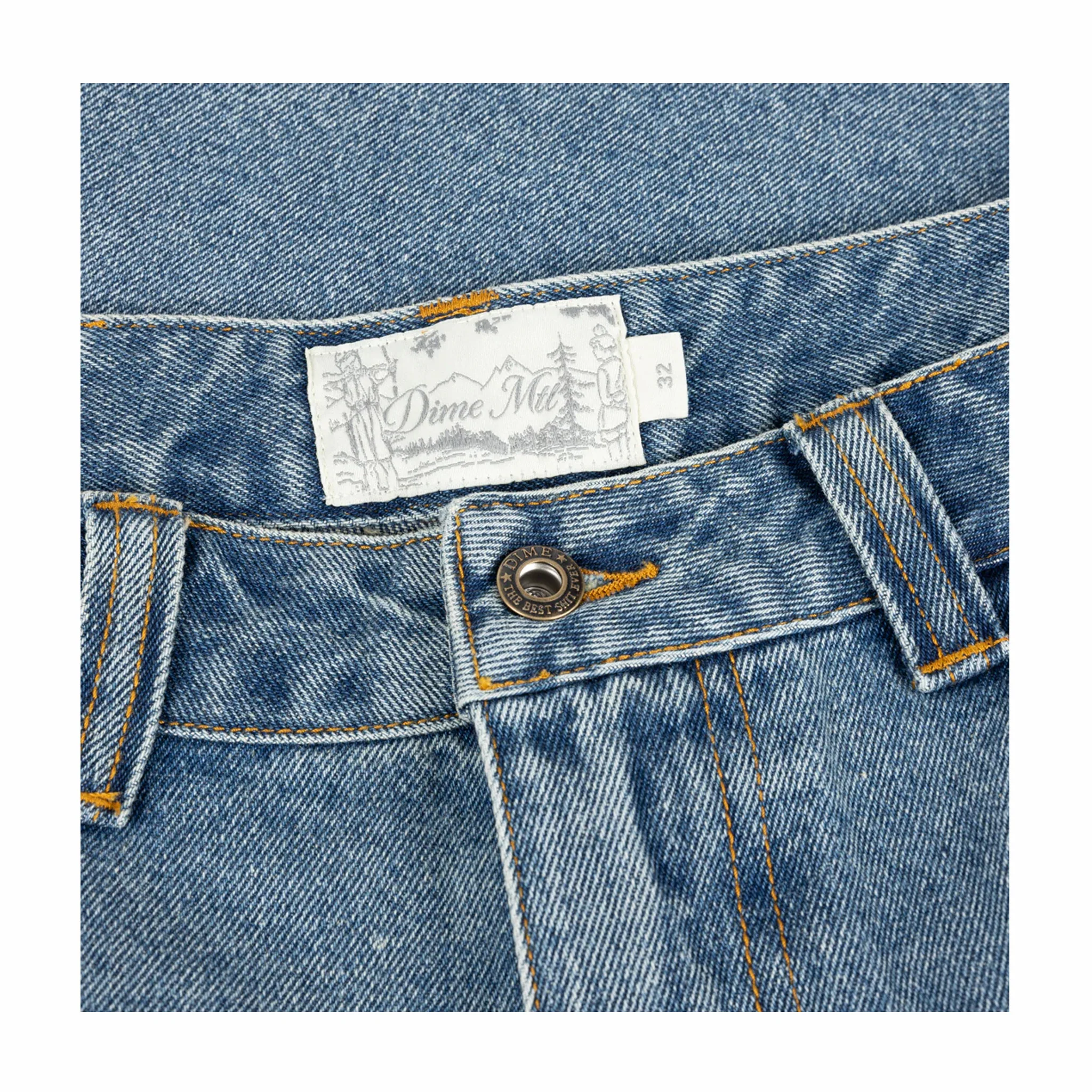 Dime Baggy Denim Pants (Sandblasted Indigo) - Image 3