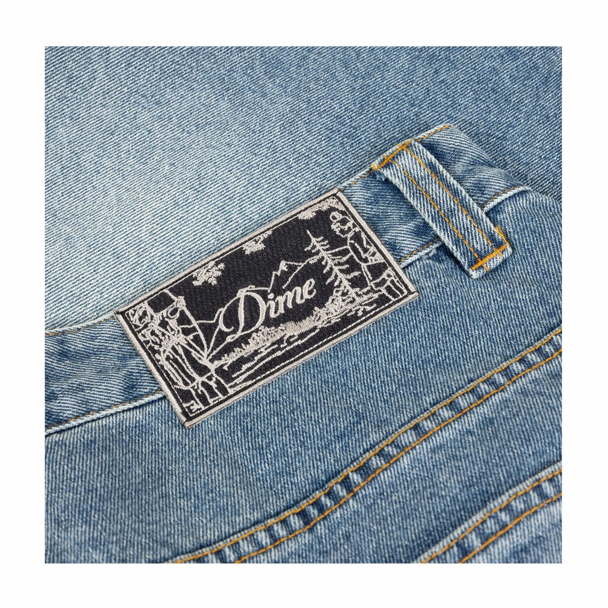 Dime Baggy Denim Pants (Sandblasted Indigo) - Image 4