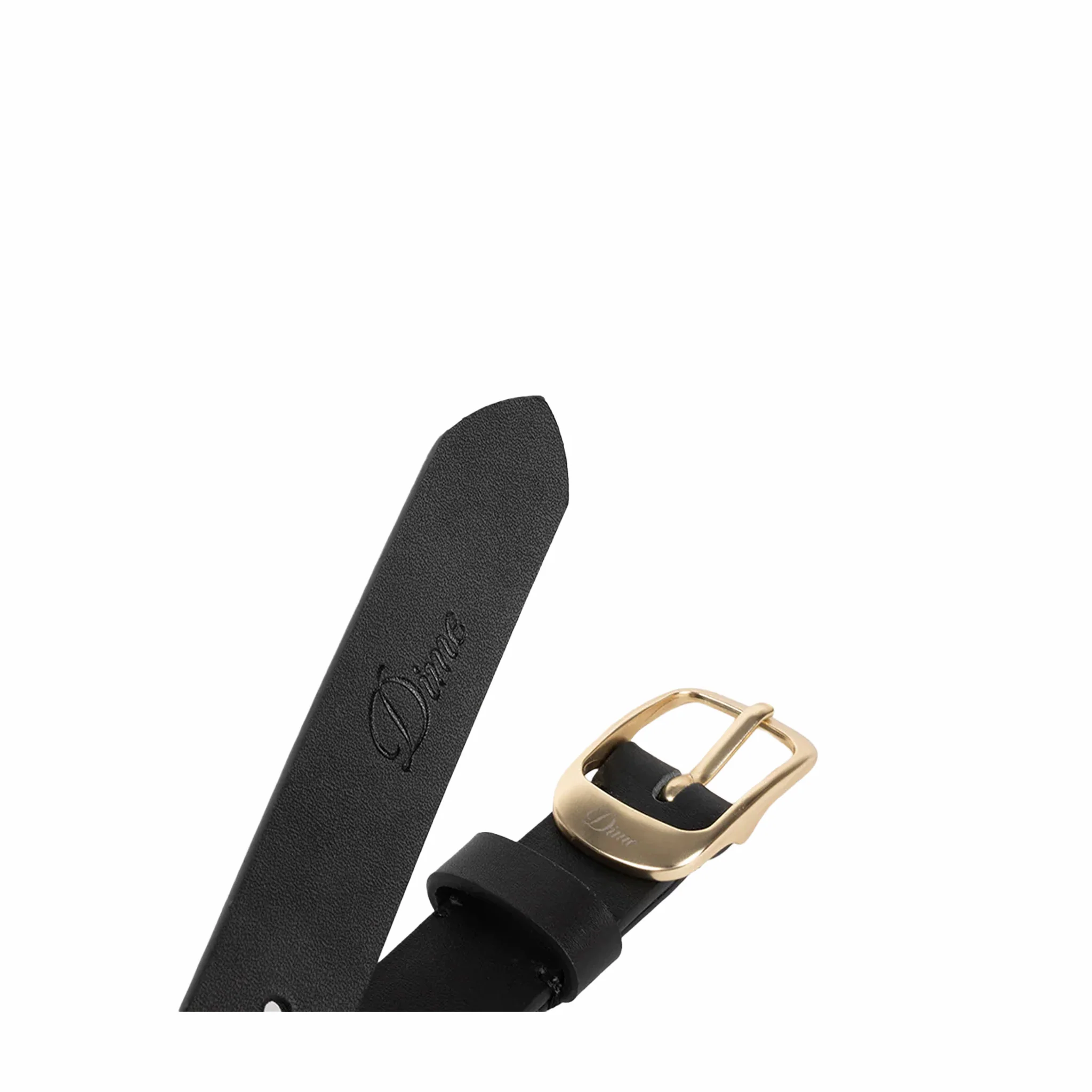 Dime Dress Leather Belt (Black) - Image 2
