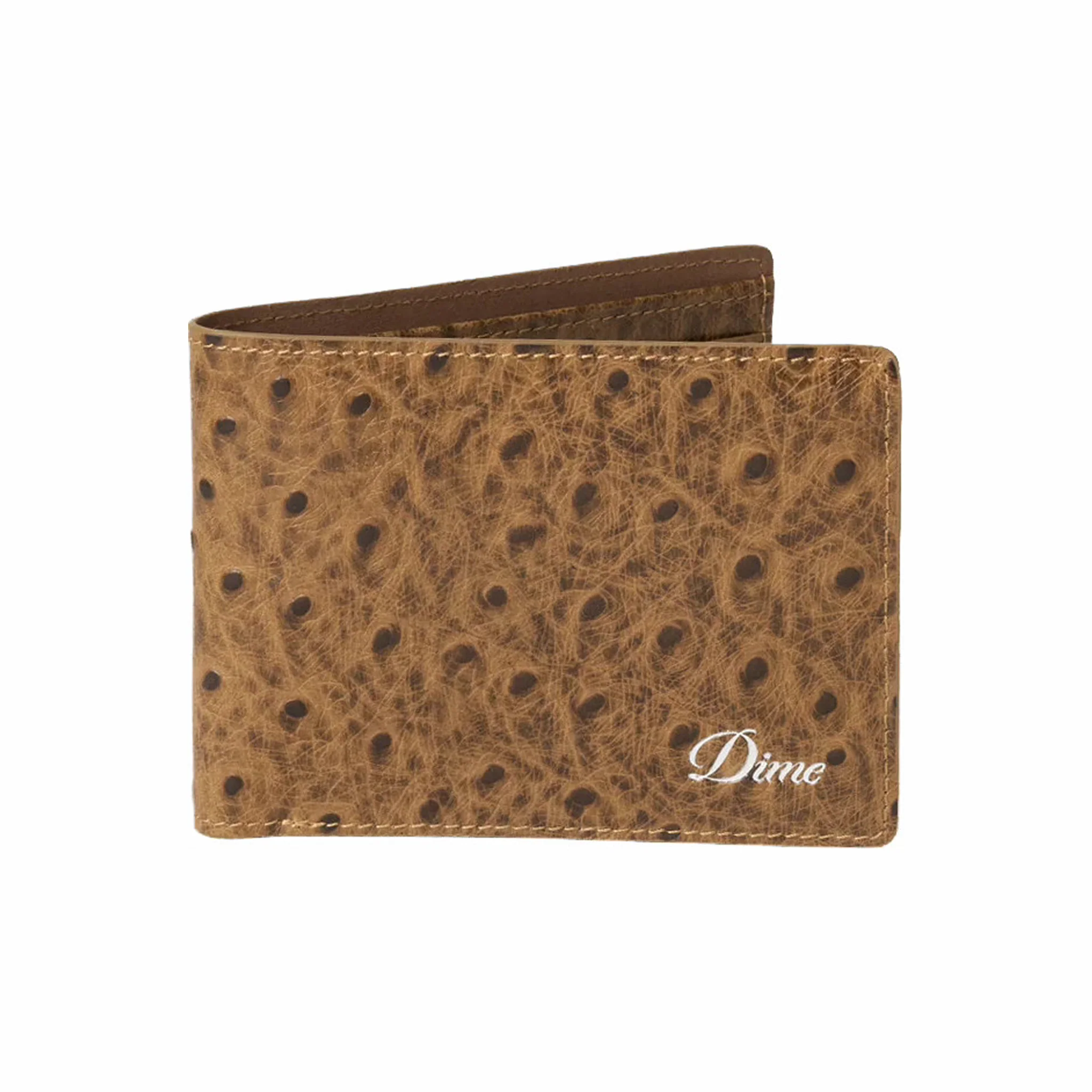 Dime Fauxstrich Wallet (Coffee)