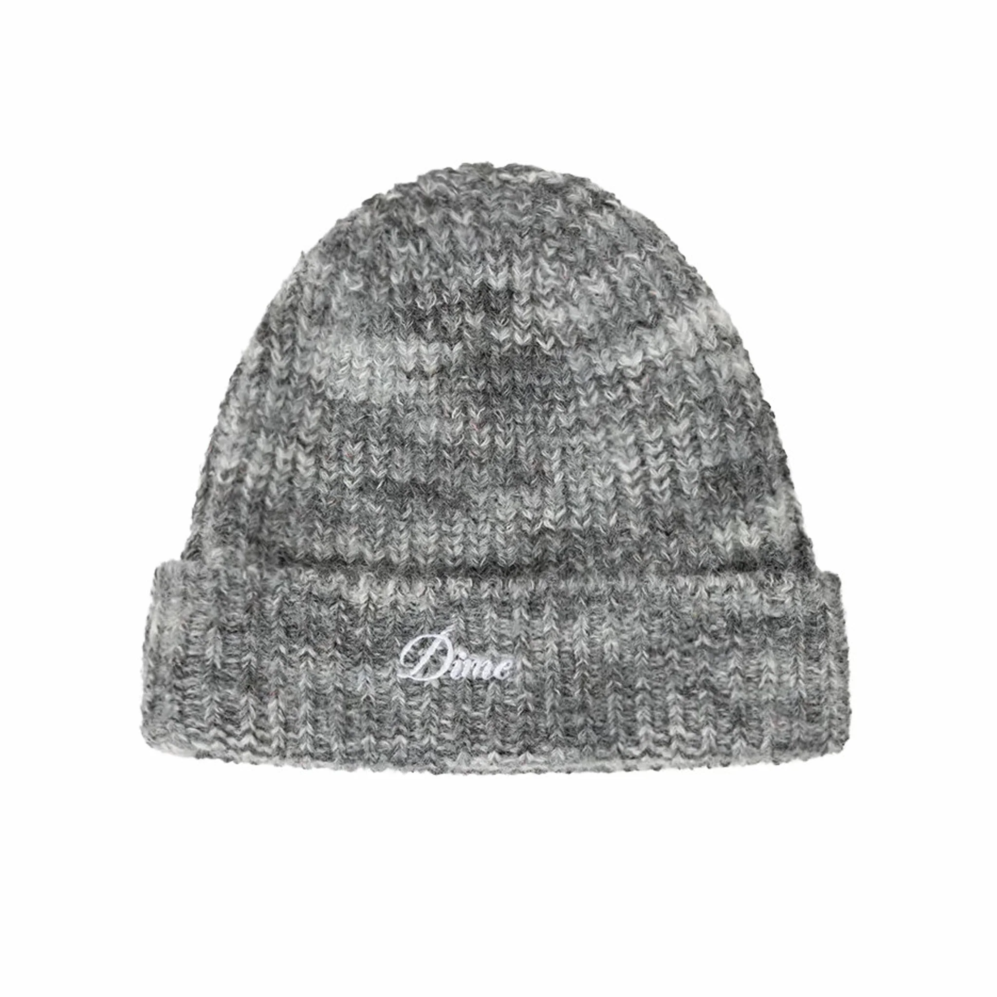 Dime Fuzzy Fold Beanie (Charcoal Multi)