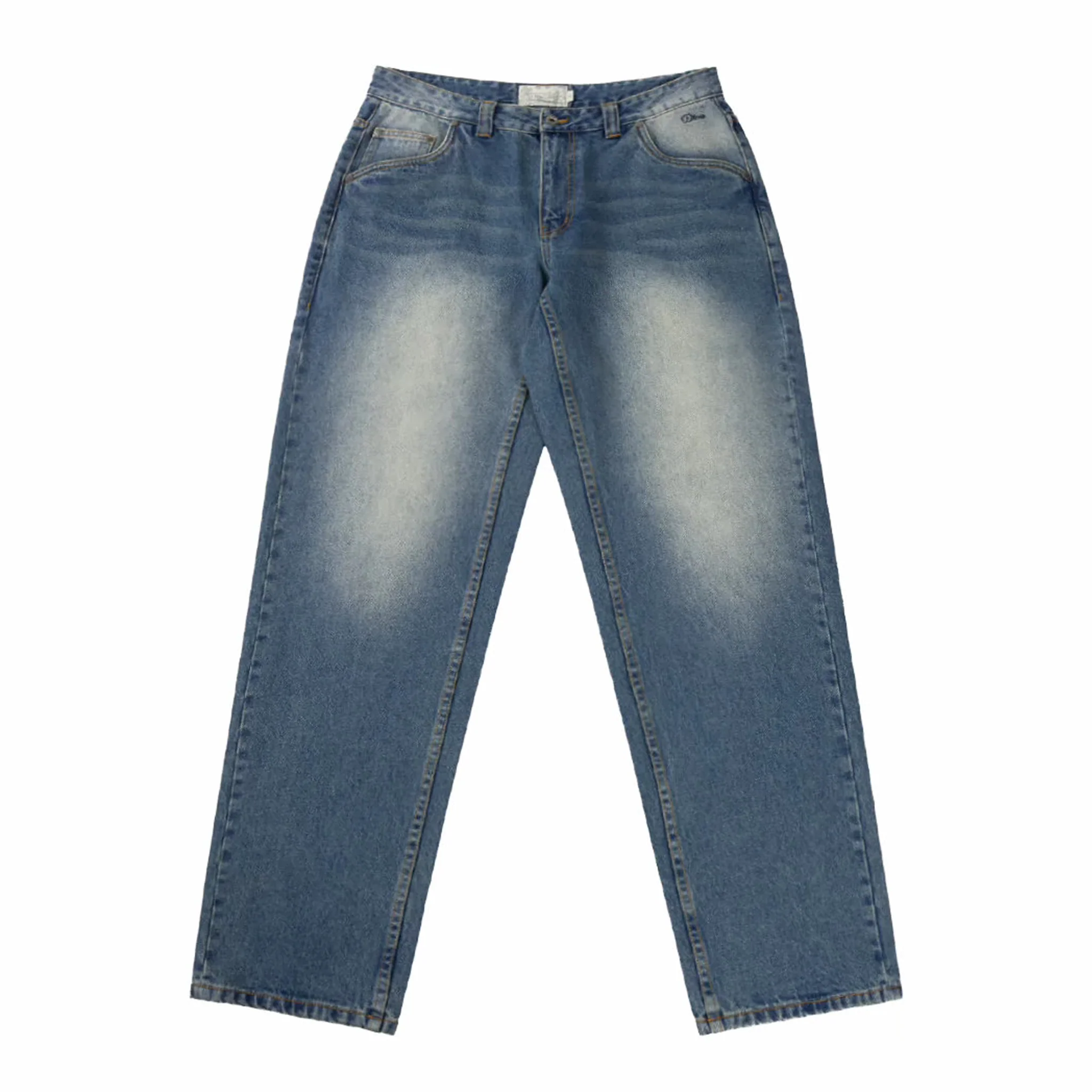 Dime Relaxed Denim Pants (Sandblasted Indigo)