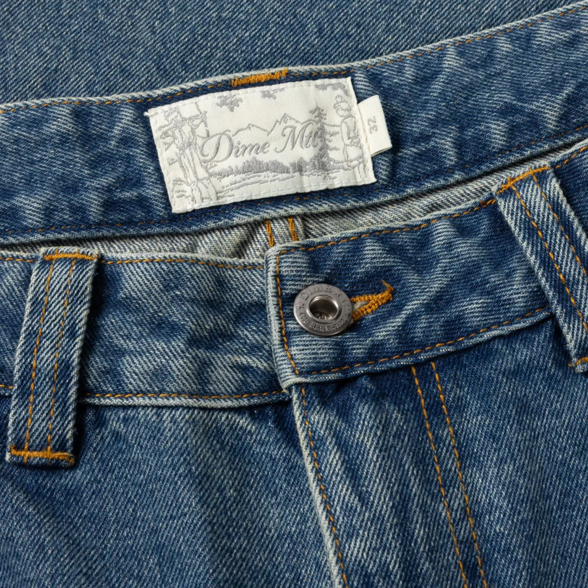 Dime Relaxed Denim Pants (Sandblasted Indigo) - Image 2