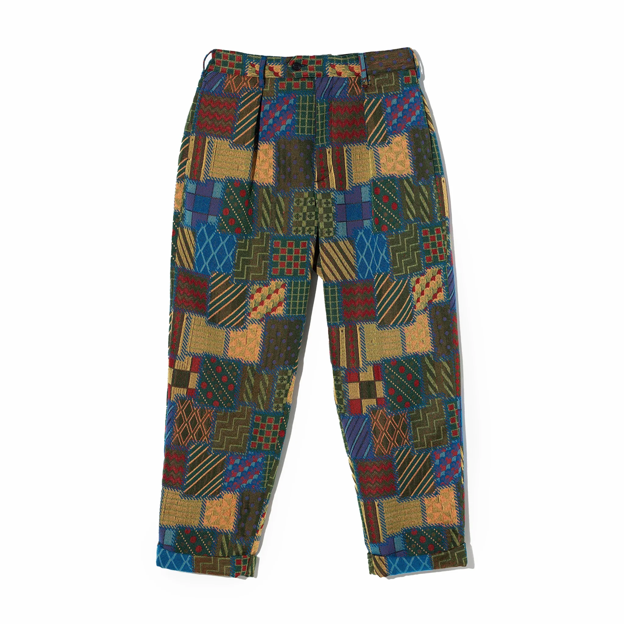 Engineered Garments Carlyle Pant - Multi Color Geometric PW Jq. (Multi)