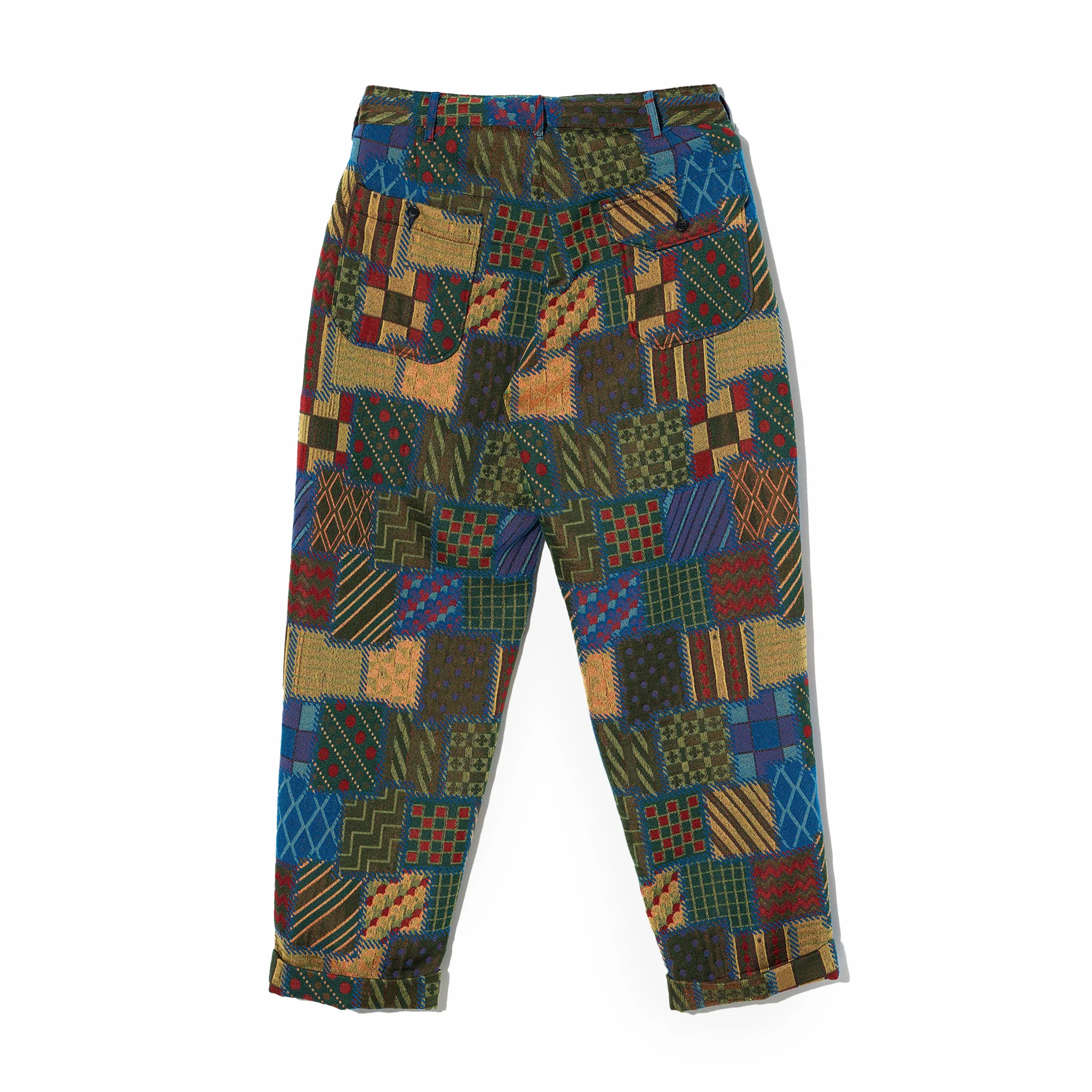Engineered Garments Carlyle Pant - Multi Color Geometric PW Jq. (Multi) - Image 2