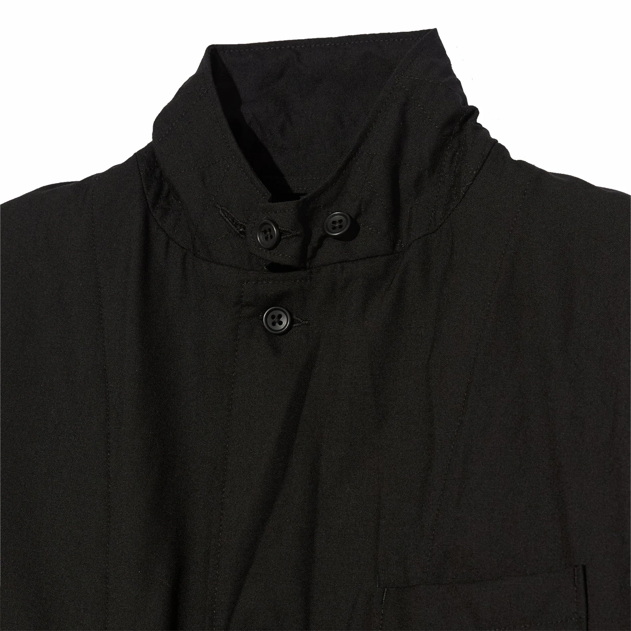 Engineered Garments Loiter Jacket - Tropical Wool (Black) - Image 3