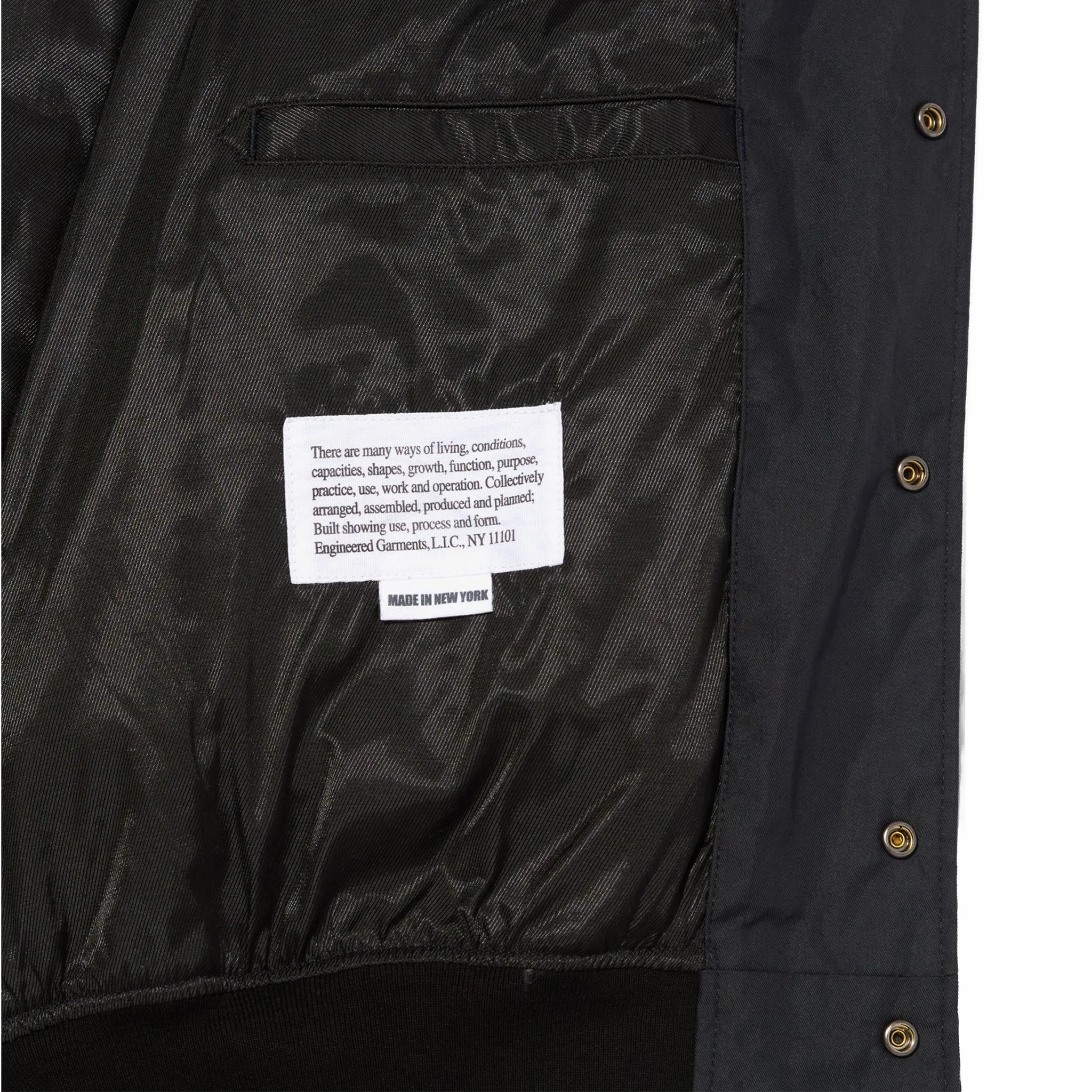 Engineered Garments Referee Jacket - Dk.Navy Lt.Weight Nyco Twill (Dark Navy) - Image 4