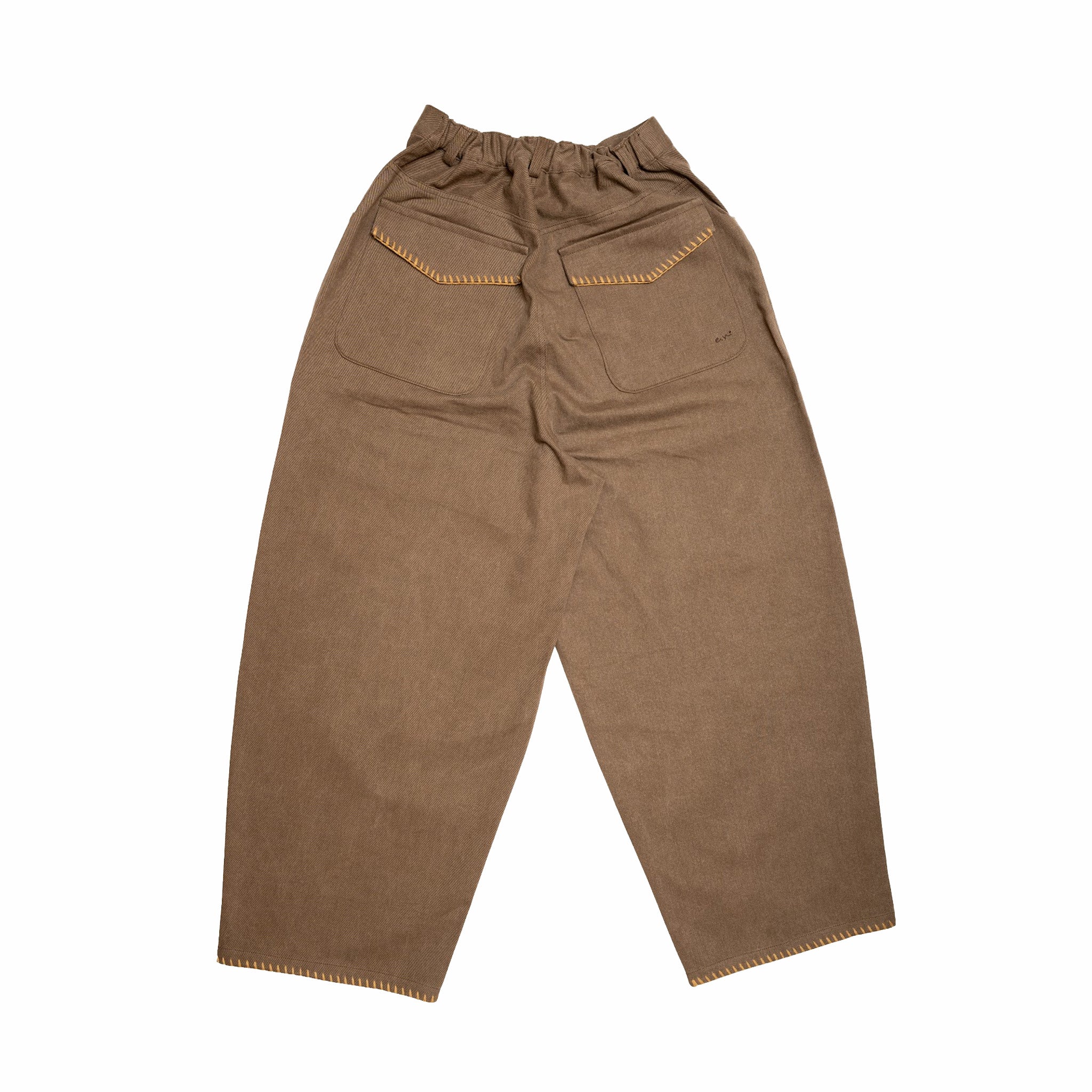 Estudio Niksen Embroidery Pocket Pants (Brown) - Image 2