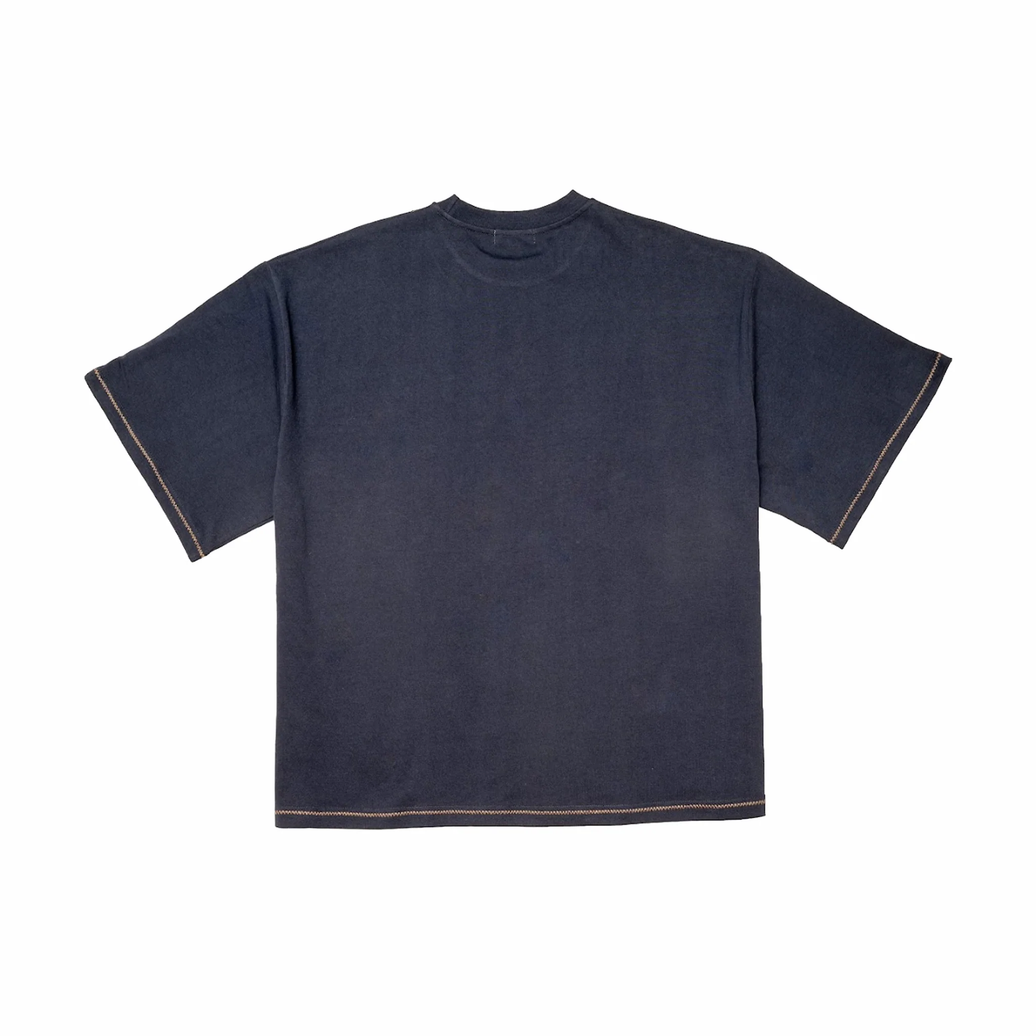 Estudio Niksen Hand-Embroidered Cropped Tee (Navy) - Image 2