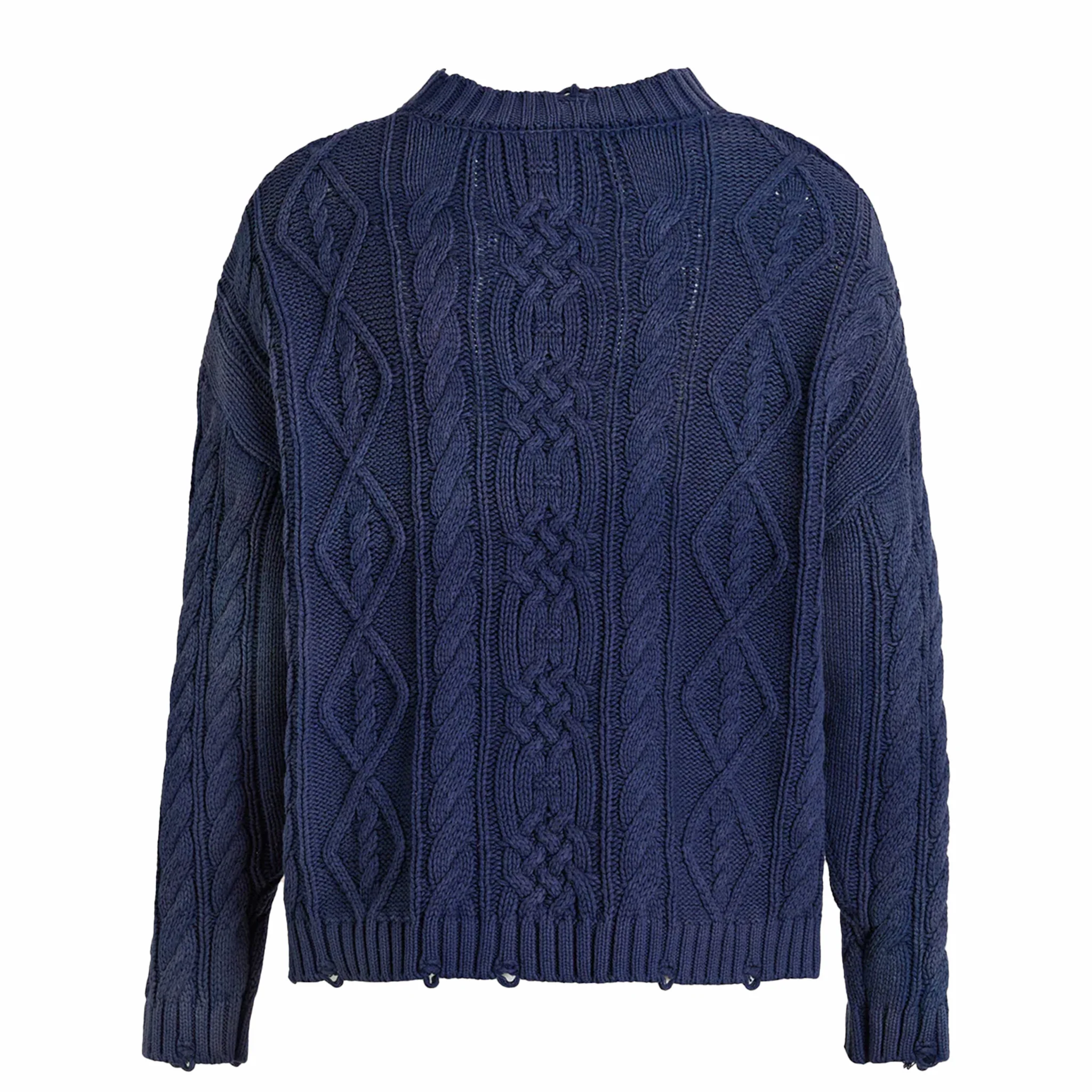 Found Cable Knit Sweater (Faded Navy) - Image 2