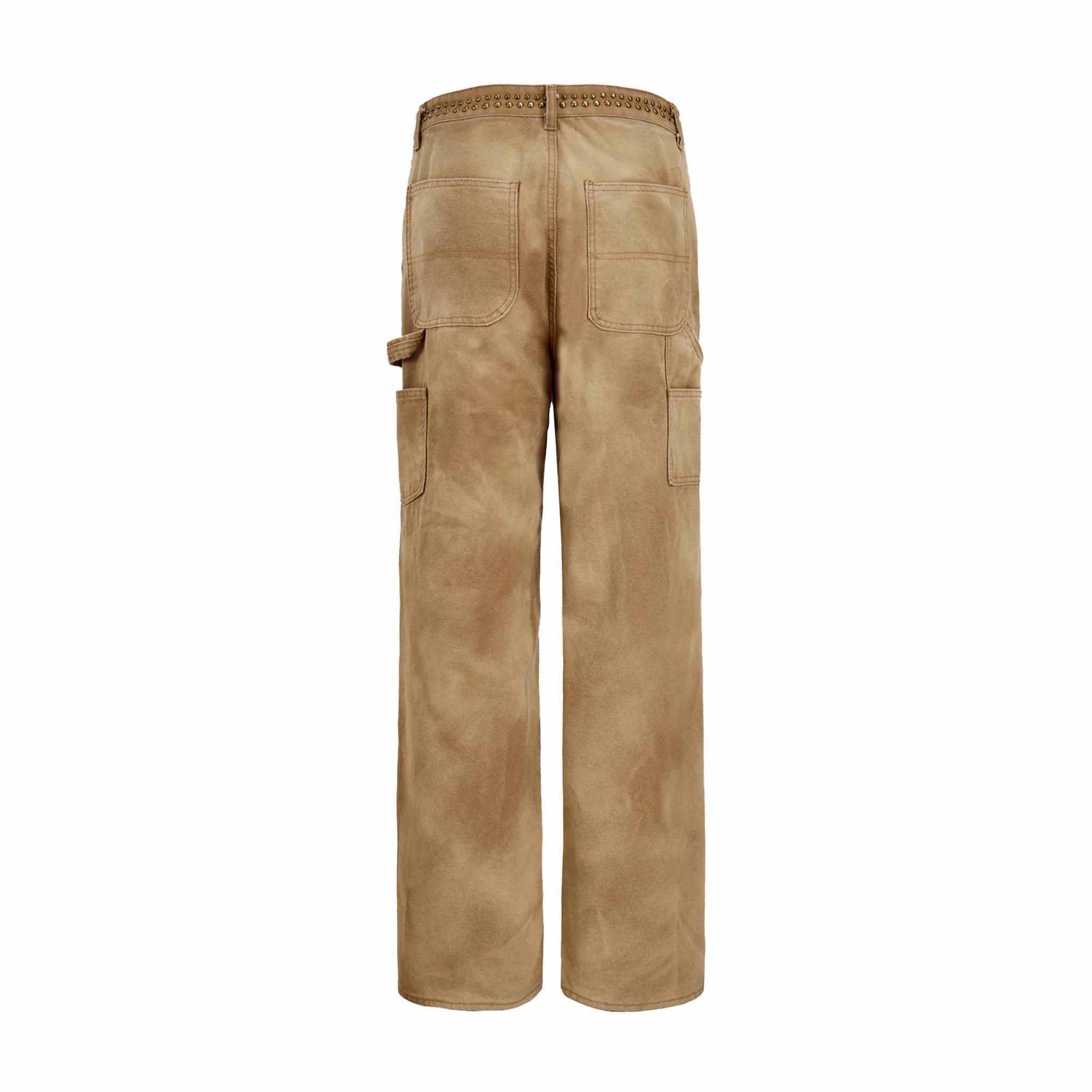 Found Canvas Studded Work Pants (Vintage Sand) - Image 2