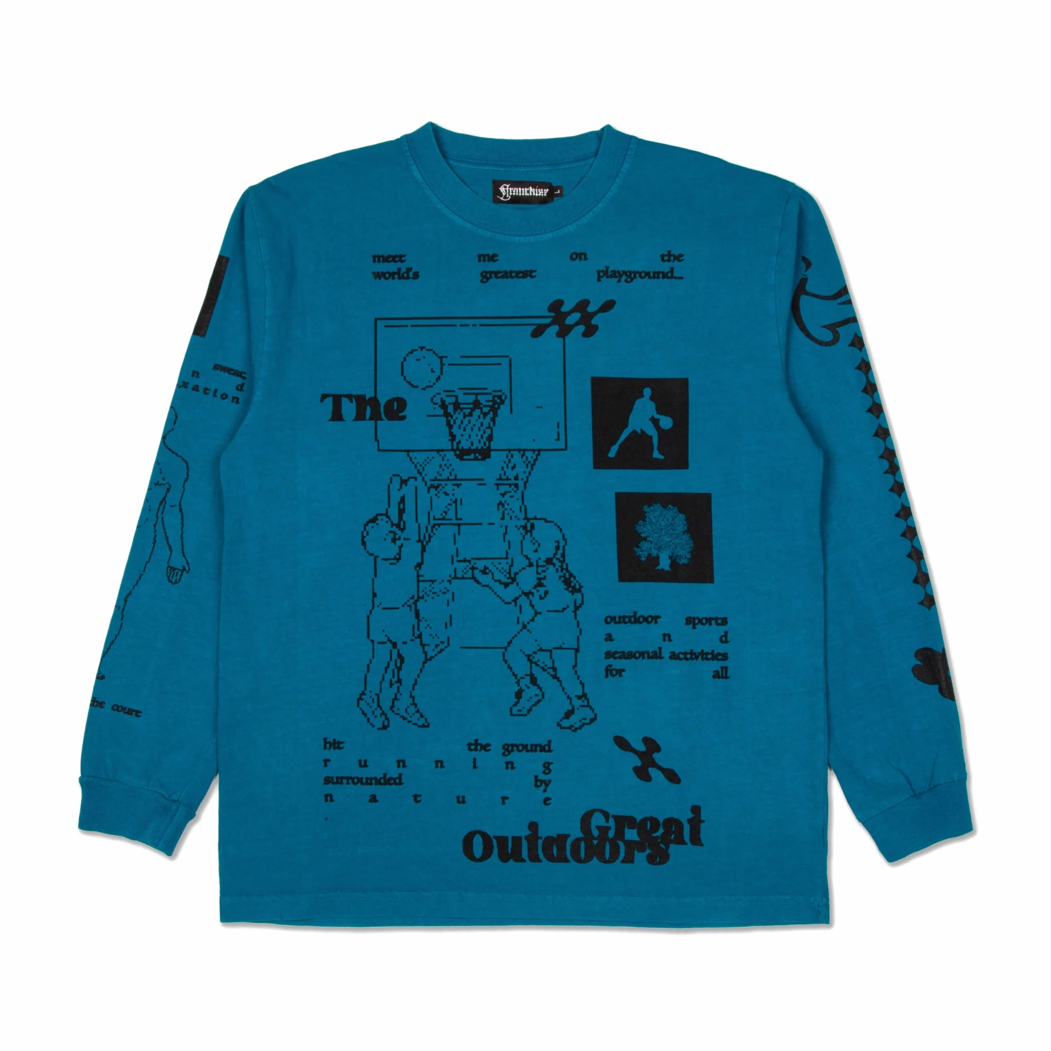 Franchise Outdoors L/S Tee (Washed Teal)