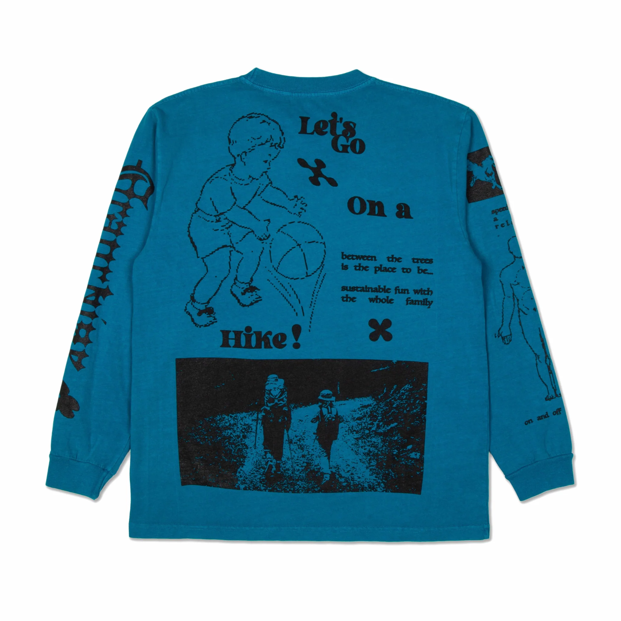 Franchise Outdoors L/S Tee (Washed Teal) - Image 2