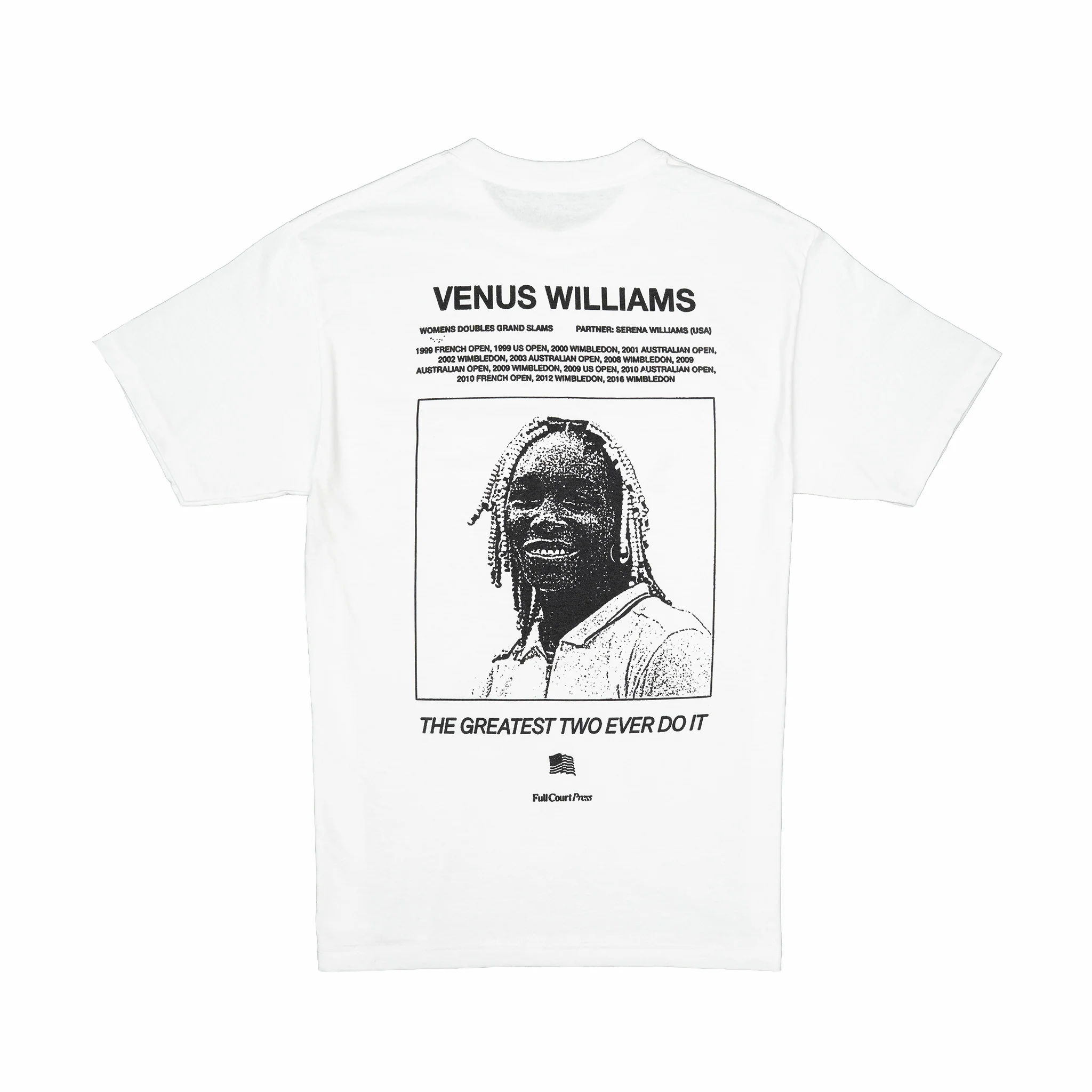 Full Court Press Williams Sisters T-Shirt (White) - Image 2