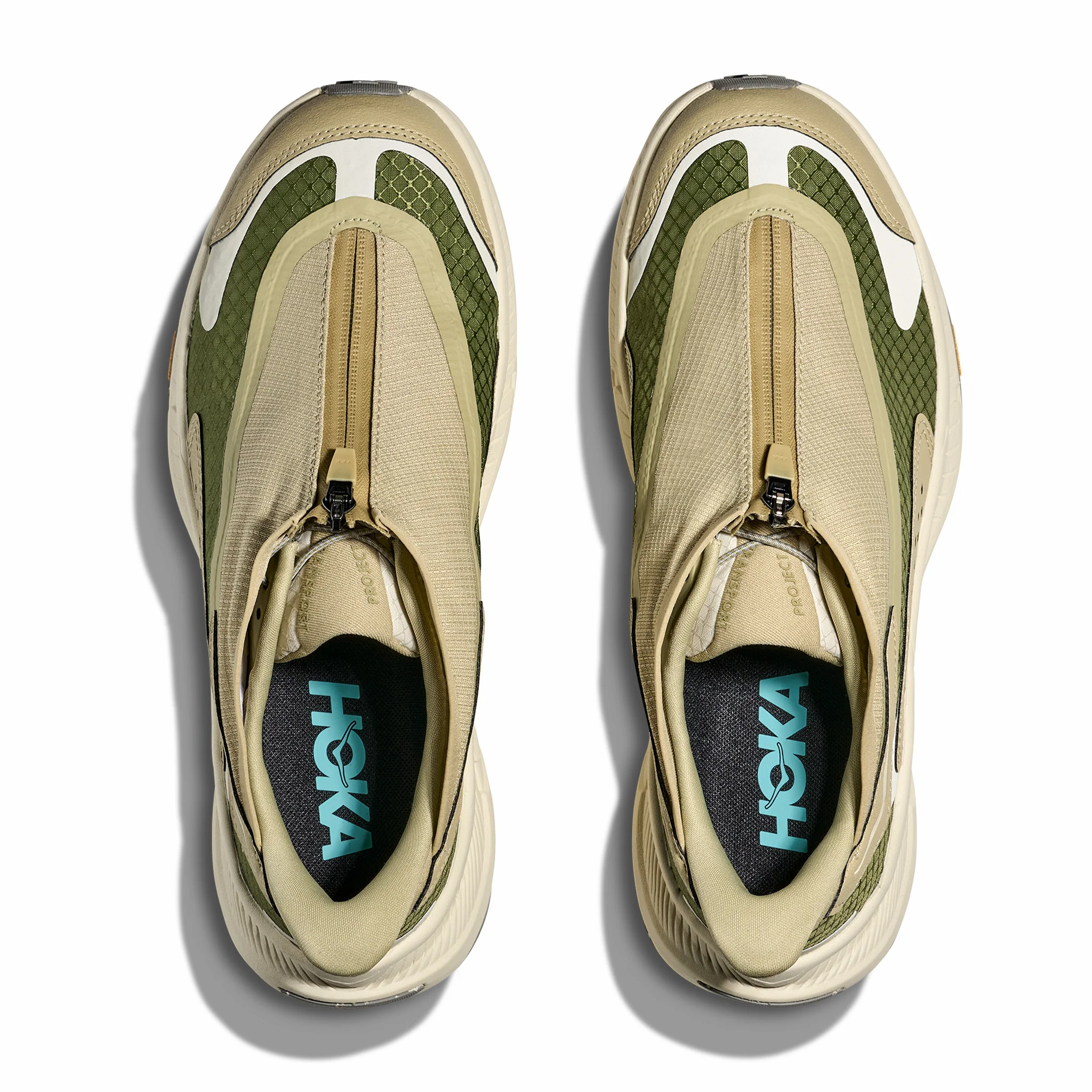 Hoka Men's Project Transport (Eggshell/Sedge Green) - Image 3