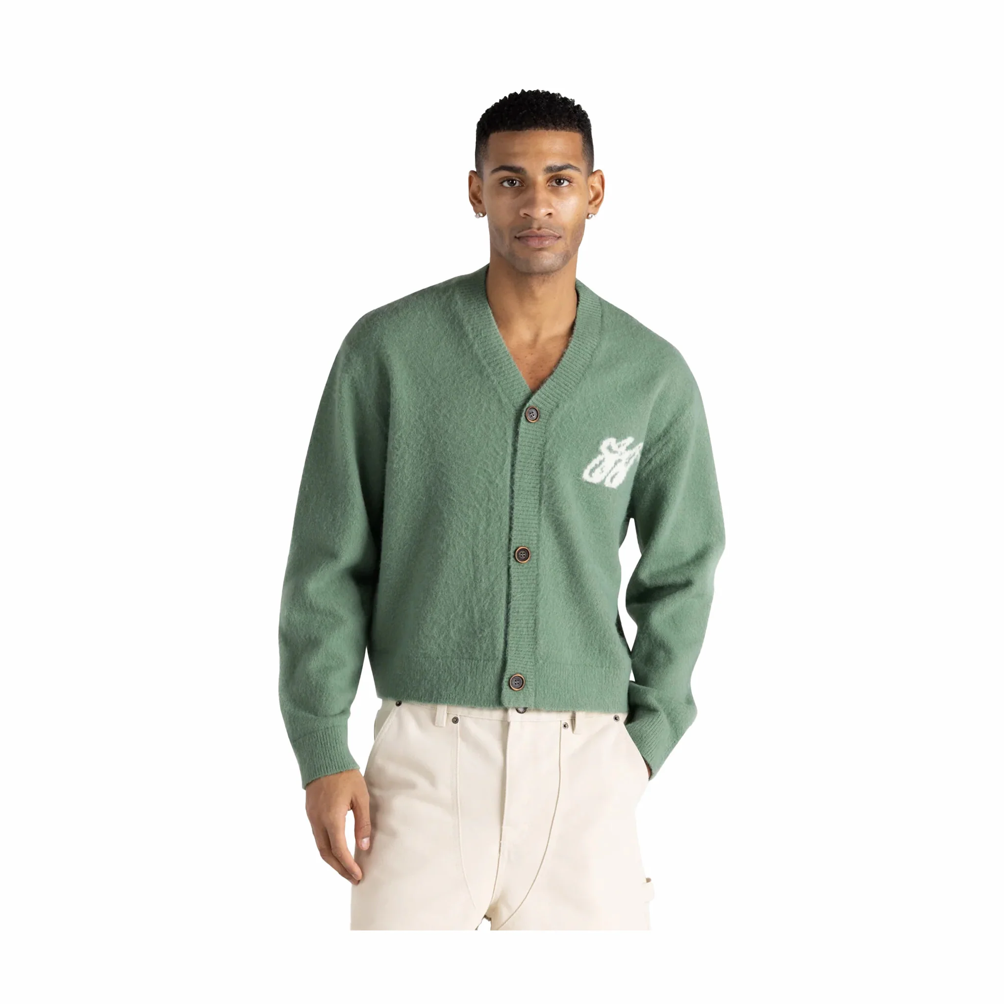 Honor The Gift H Brushed Knit Cardigan (Mint) - Image 4