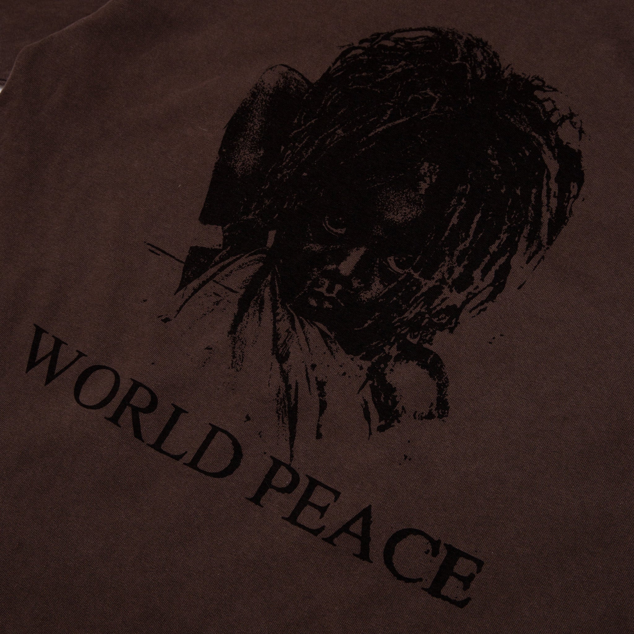INTREPID New York World Peace T-Shirt (Washed Brown) - Image 4