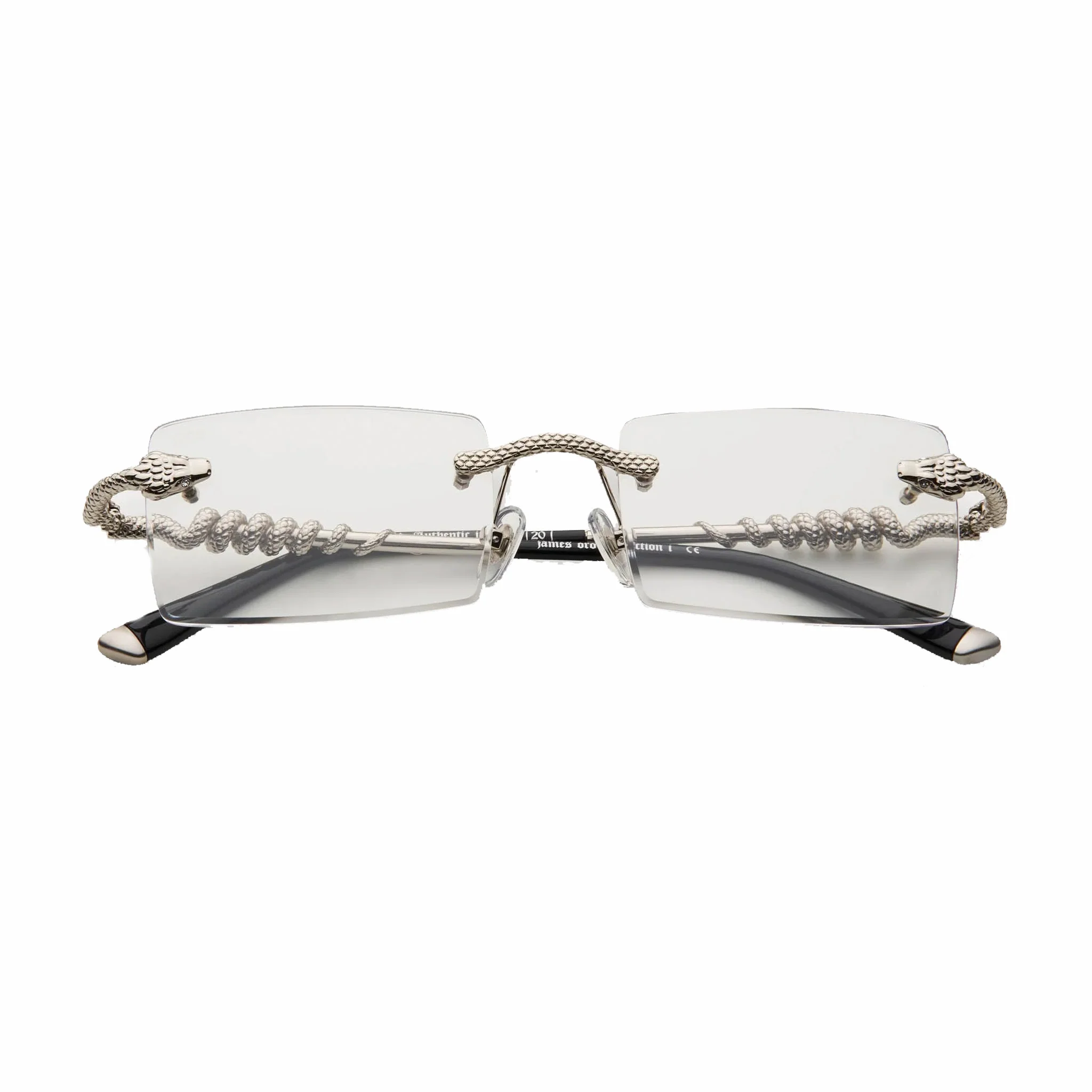 James Oro Clear Silver Serpent "Authentic" (Clear Tint/Silver Frame)
