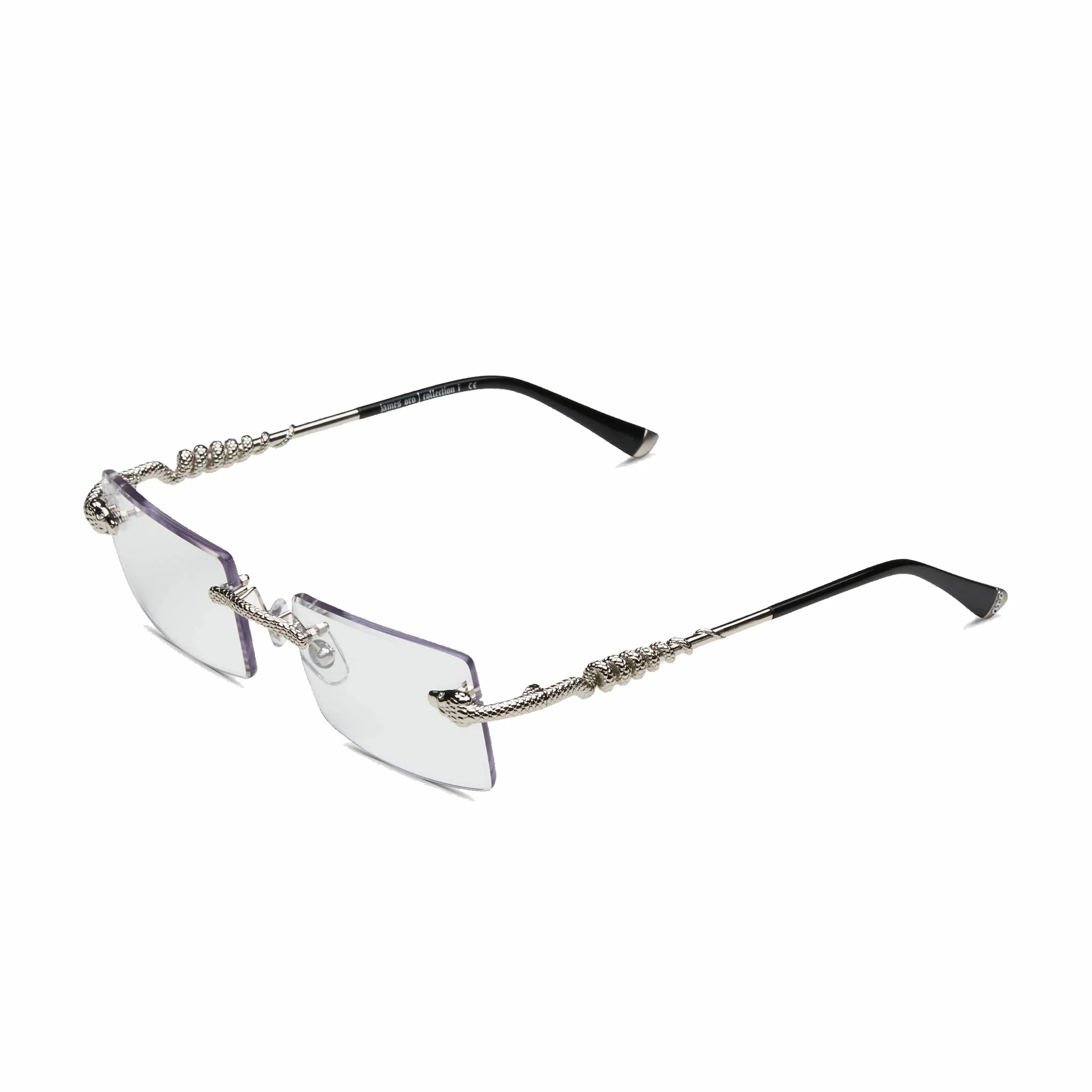 James Oro Clear Silver Serpent "Authentic" (Clear Tint/Silver Frame) - Image 2