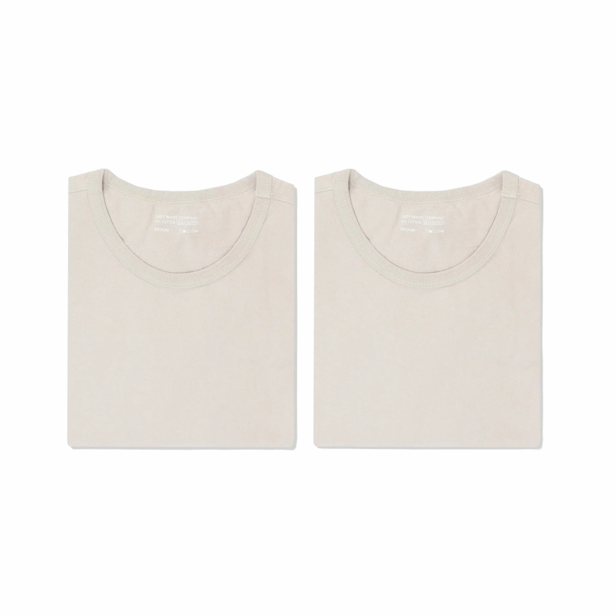 Lady White Co. "Our T-Shirt" 2-Pack (Solar Grey)