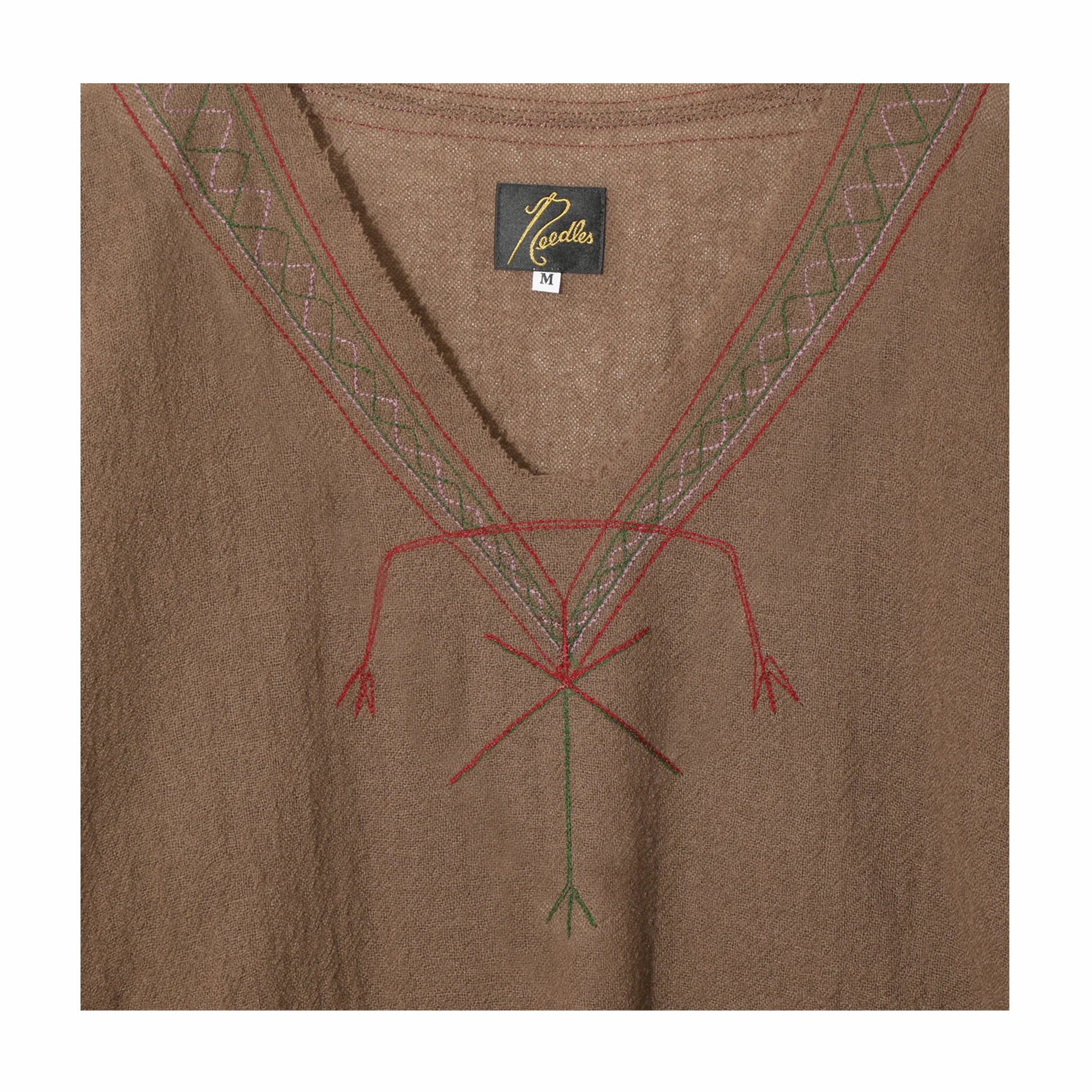Needles Tunic Shirt - Wool Gauze (Beige) - Image 2