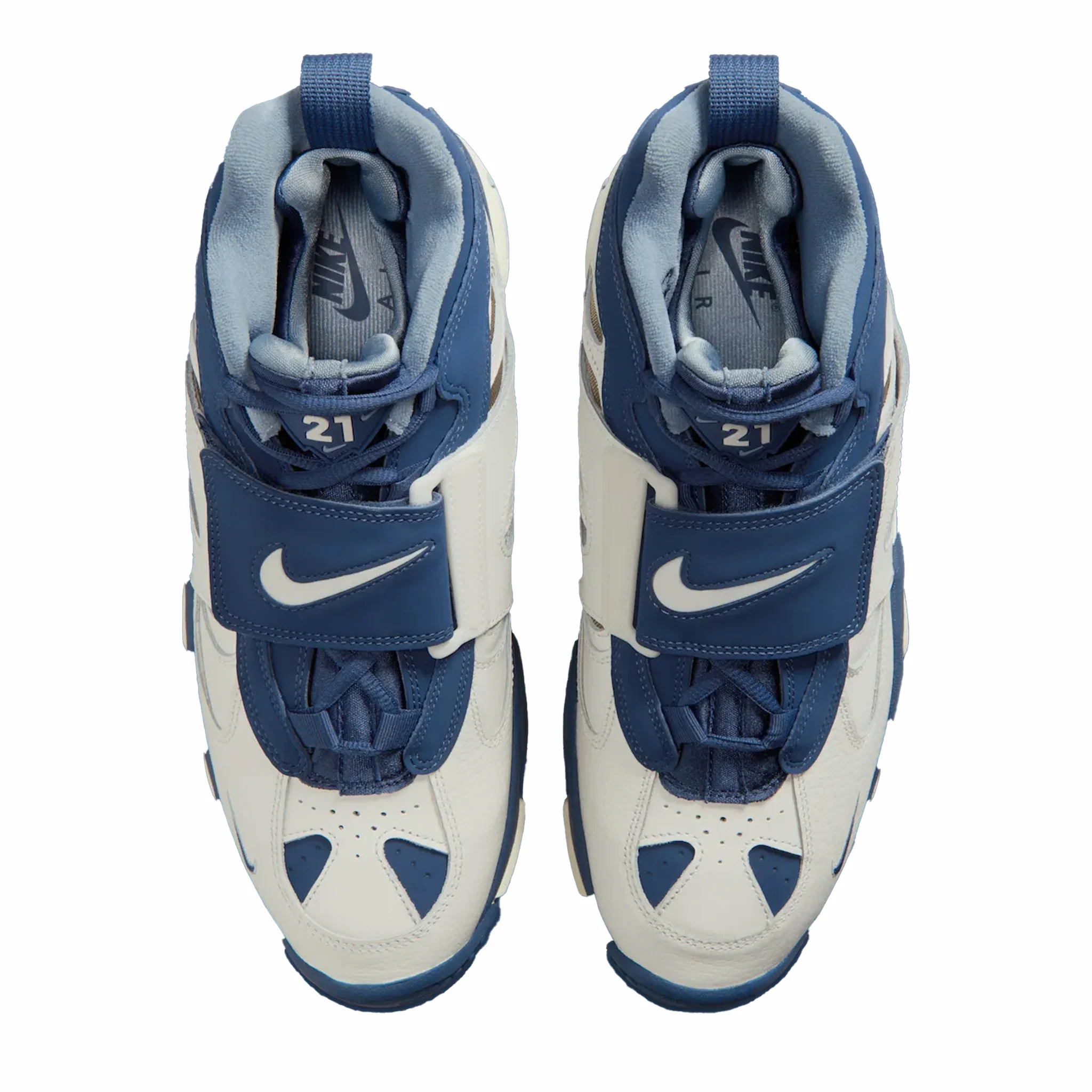 Nike Men's Air Diamond Turf 2 "Royals" (Sail/Mystic Navy-Blue Grey) - Image 3