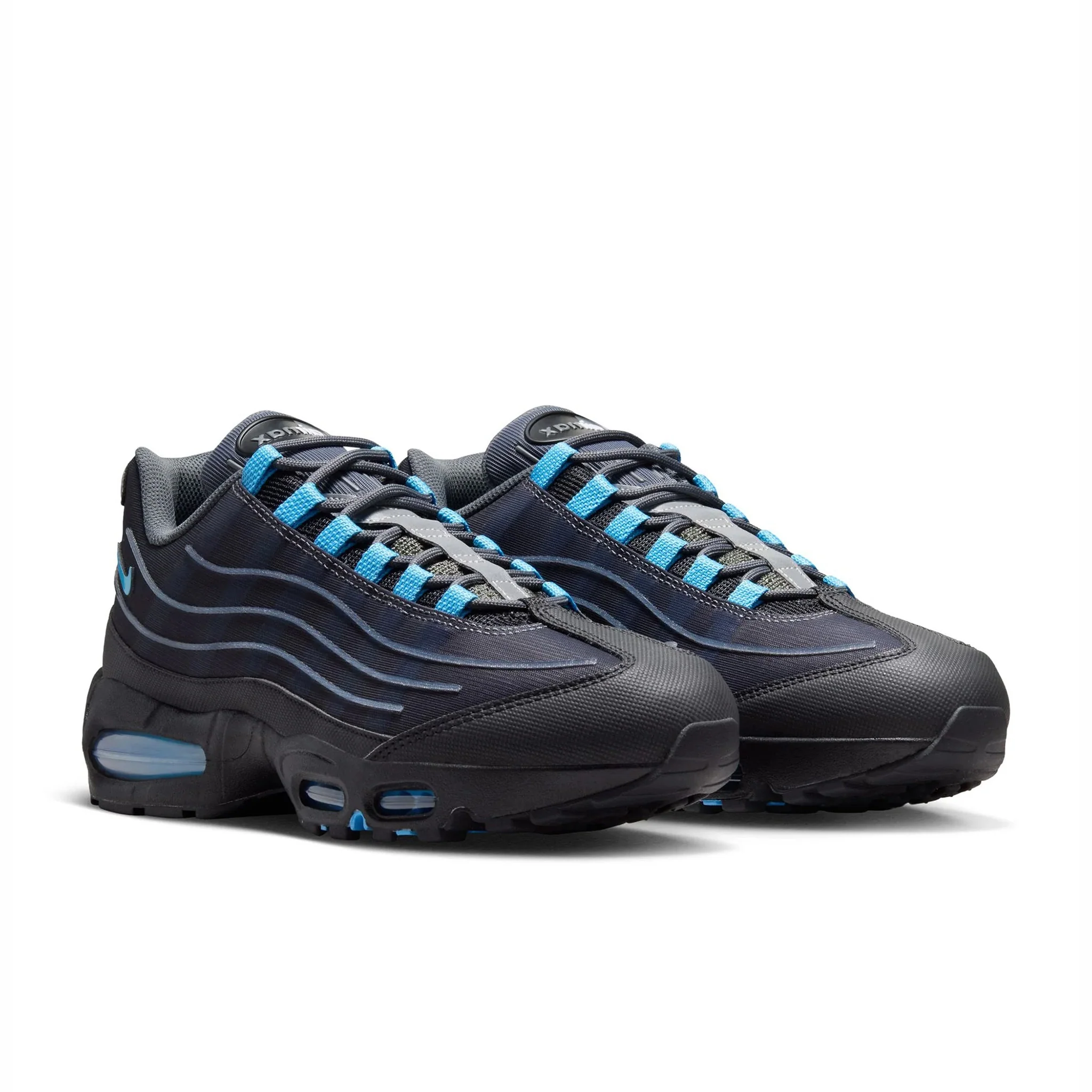 Nike Men's Air Max 95 Tech (Black/University Blue) - Image 2