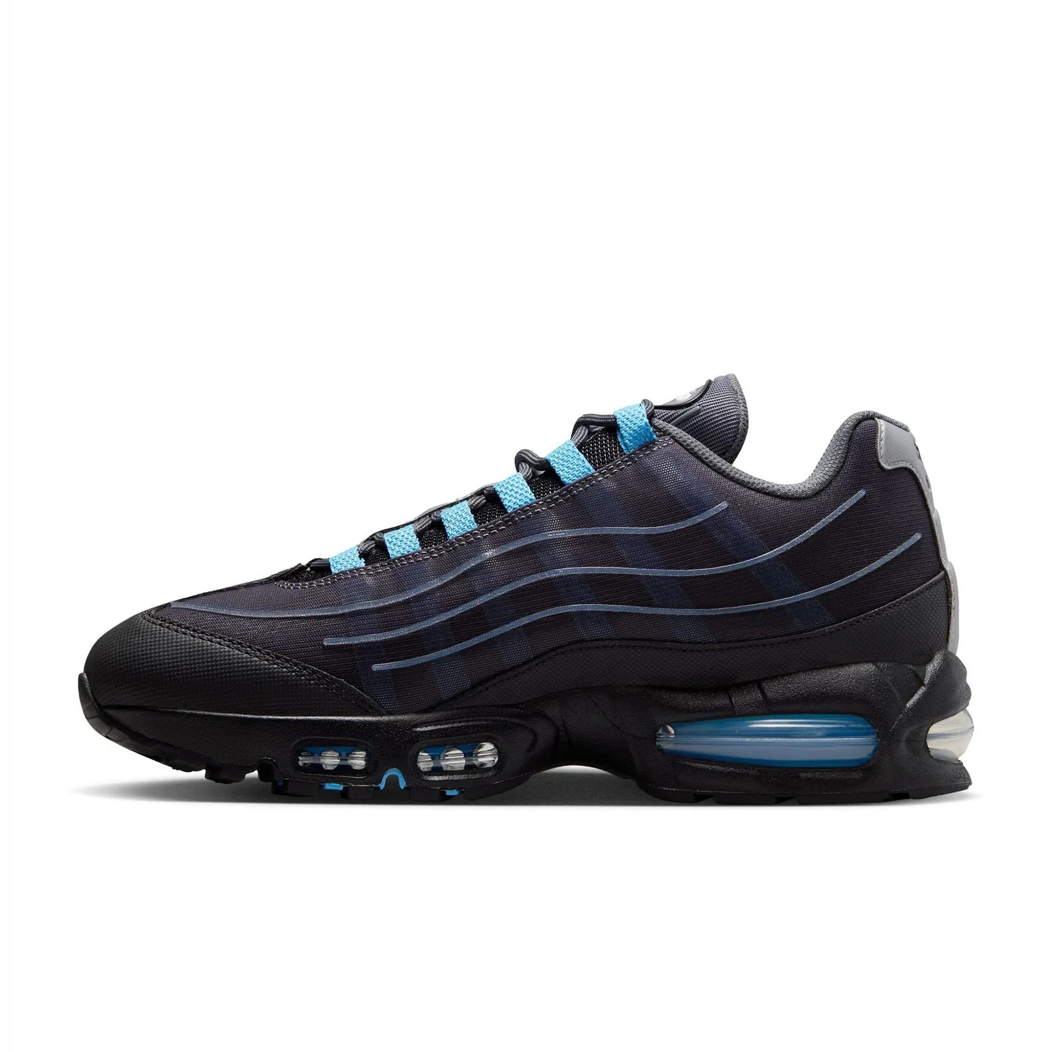 Nike Men's Air Max 95 Tech (Black/University Blue) - Image 3
