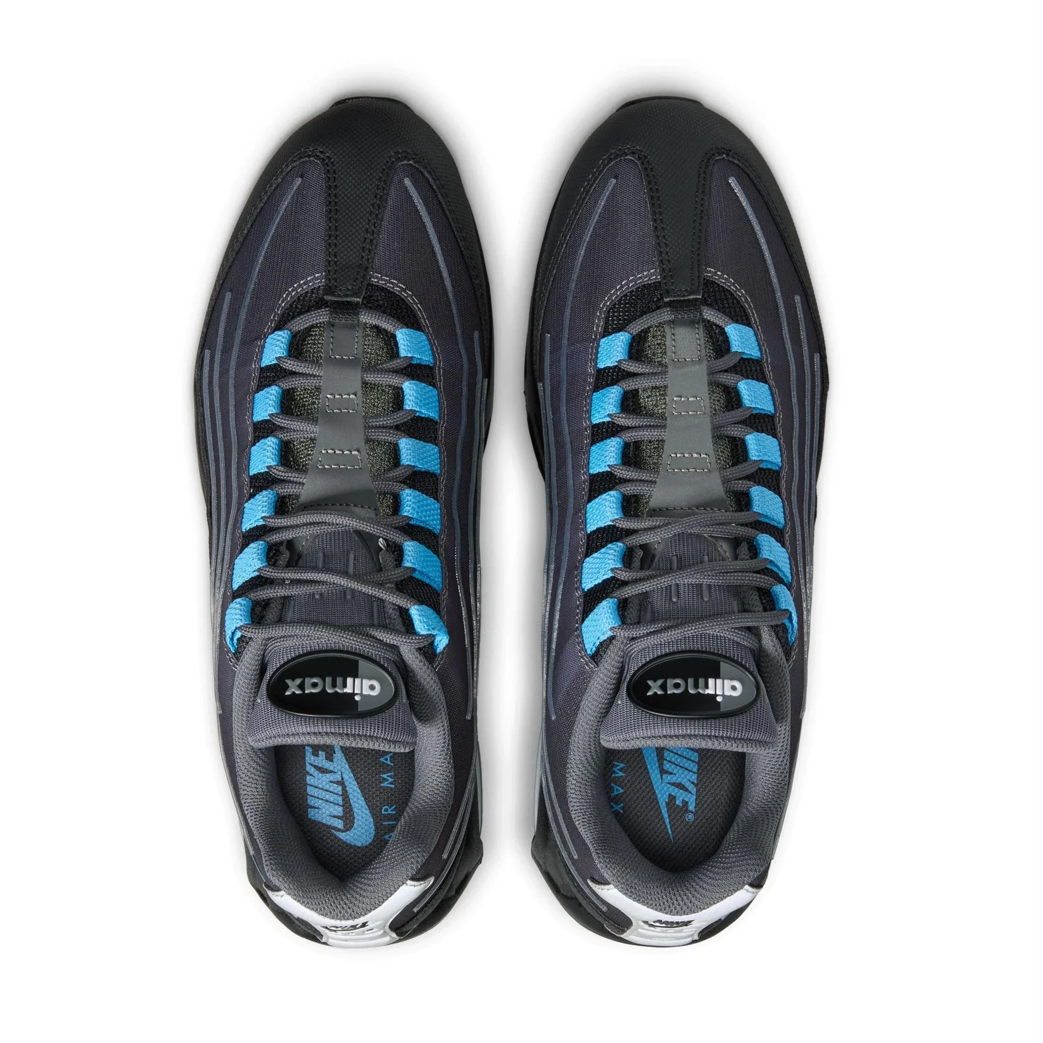 Nike Men's Air Max 95 Tech (Black/University Blue) - Image 5