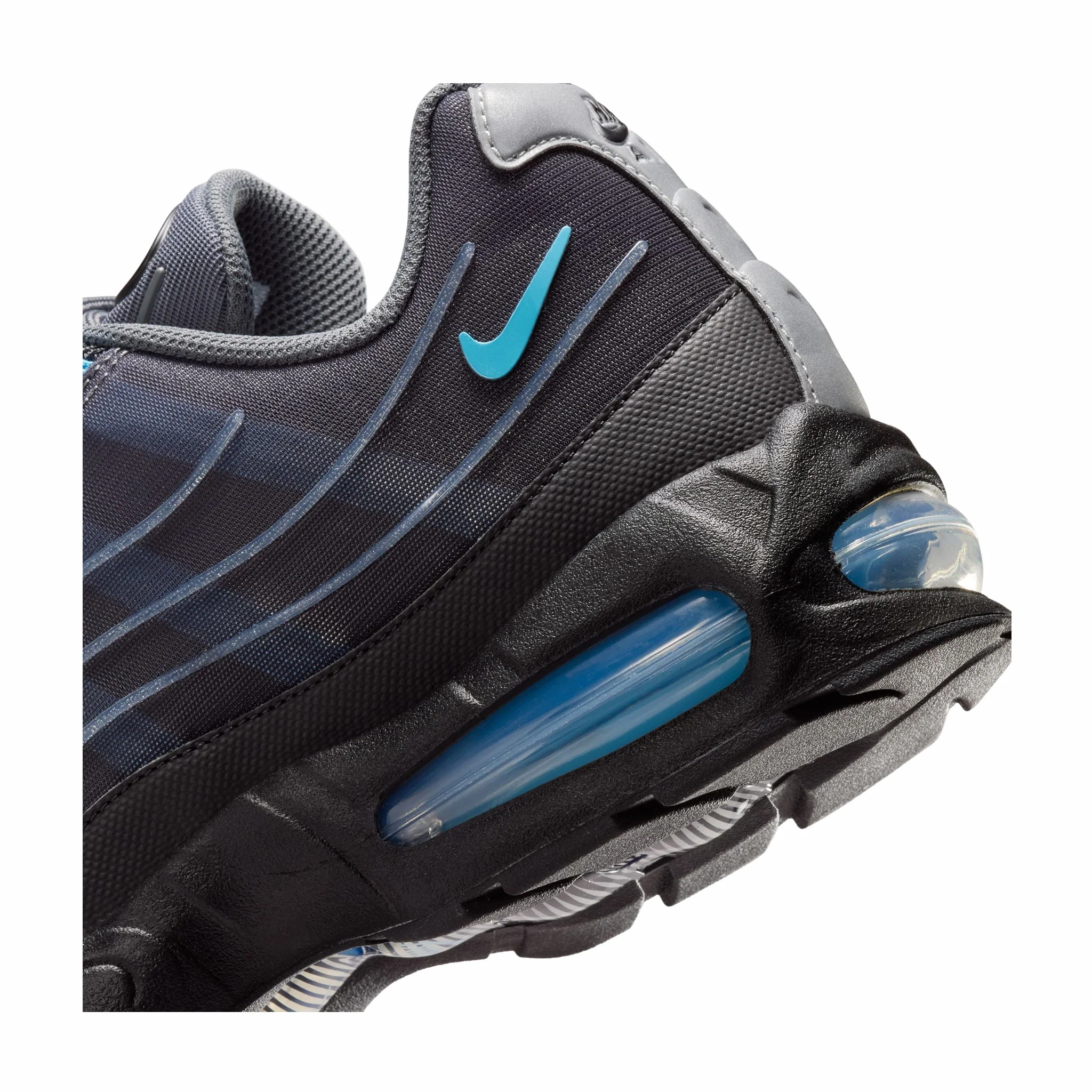 Nike Men's Air Max 95 Tech (Black/University Blue) - Image 6