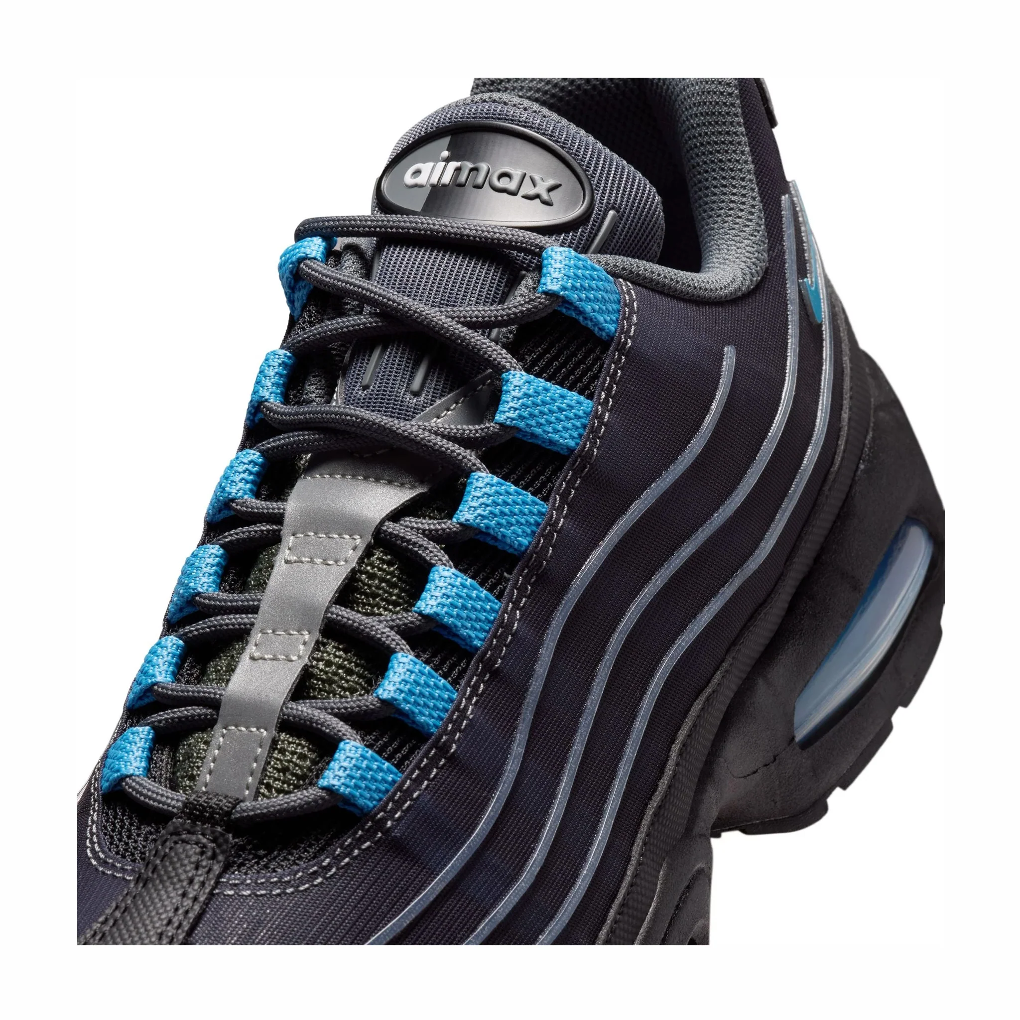 Nike Men's Air Max 95 Tech (Black/University Blue) - Image 7