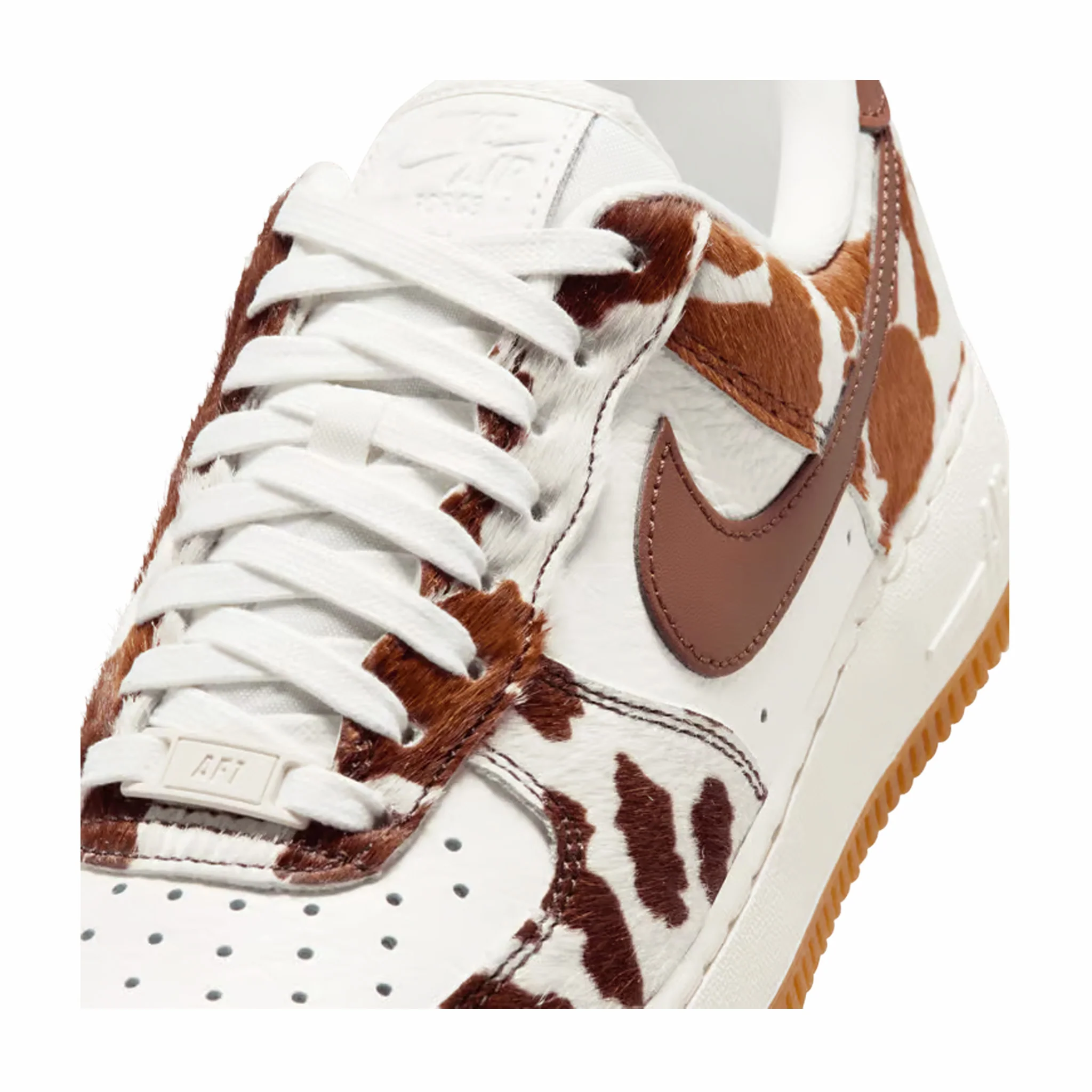 Nike Women's Air Force 1 Low "Cow Print" (Field Brown/Sail-Field Brown) - Image 4