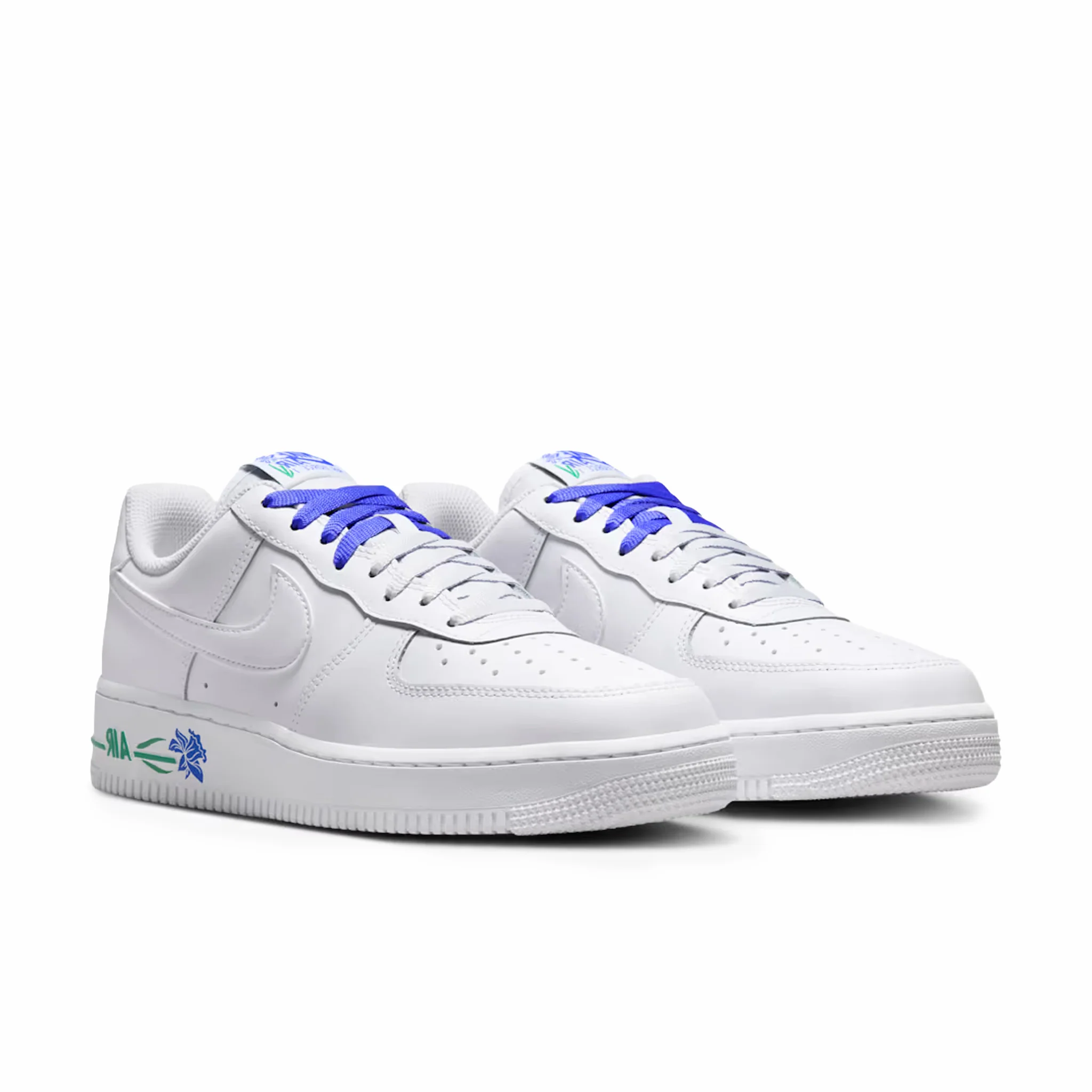 Nike Women's Air Force 1 Low "Persian Violet" (White/White-Persian Violet) - Image 2
