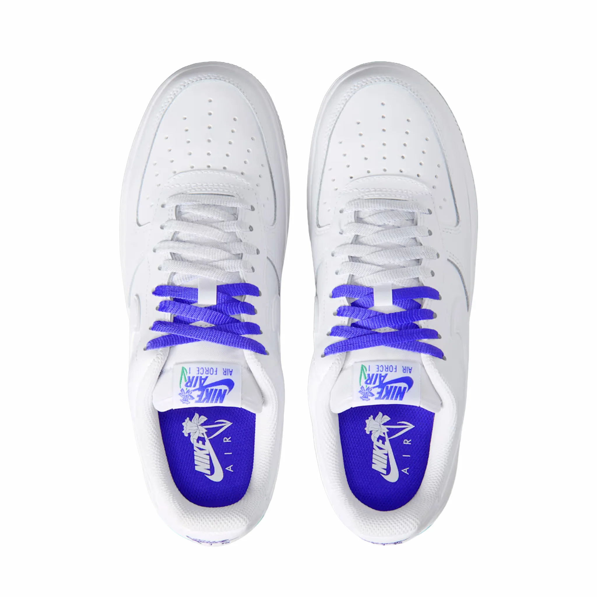 Nike Women's Air Force 1 Low "Persian Violet" (White/White-Persian Violet) - Image 3