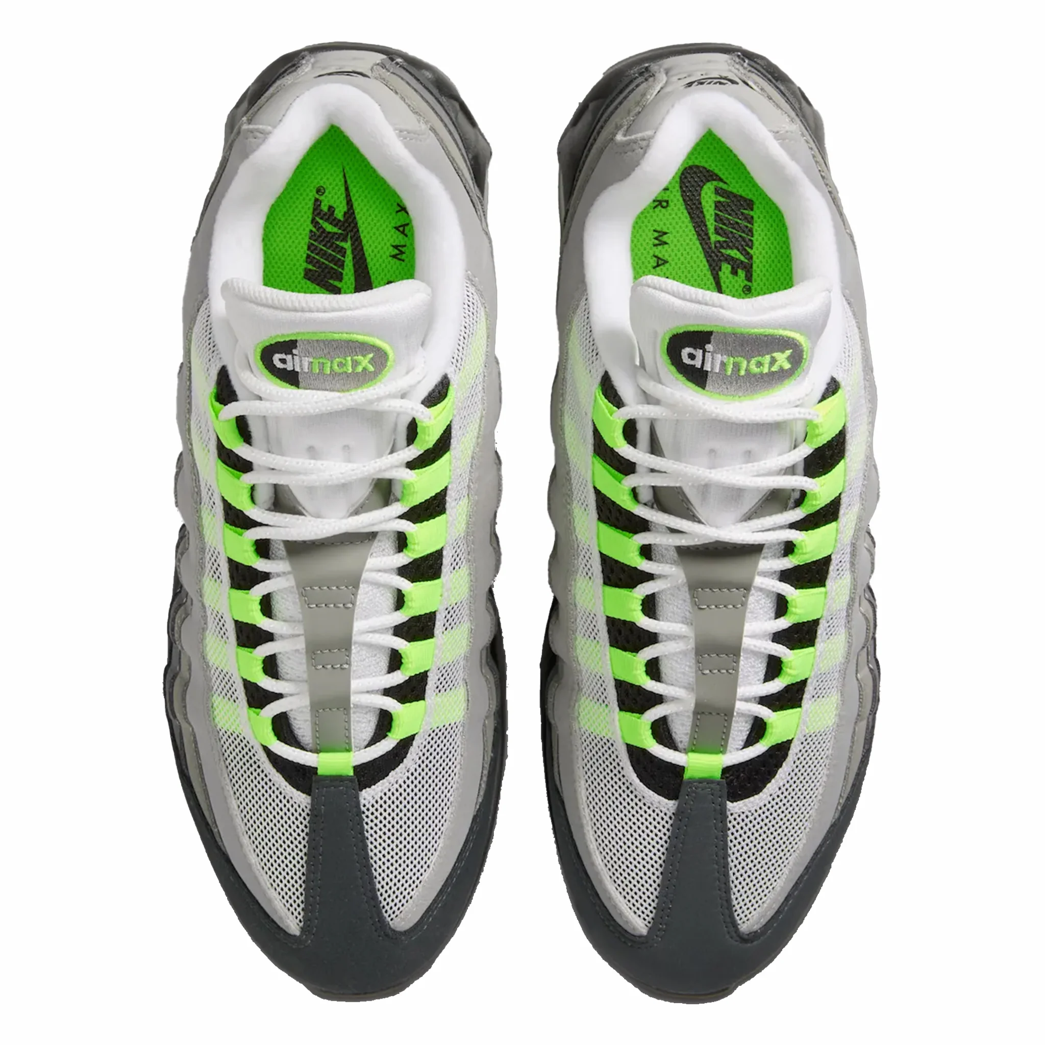 Nike Women's Air Max 95 OG “Neon” Big Bubble (Black/Cool Grey-Neon Yellow) - Image 4