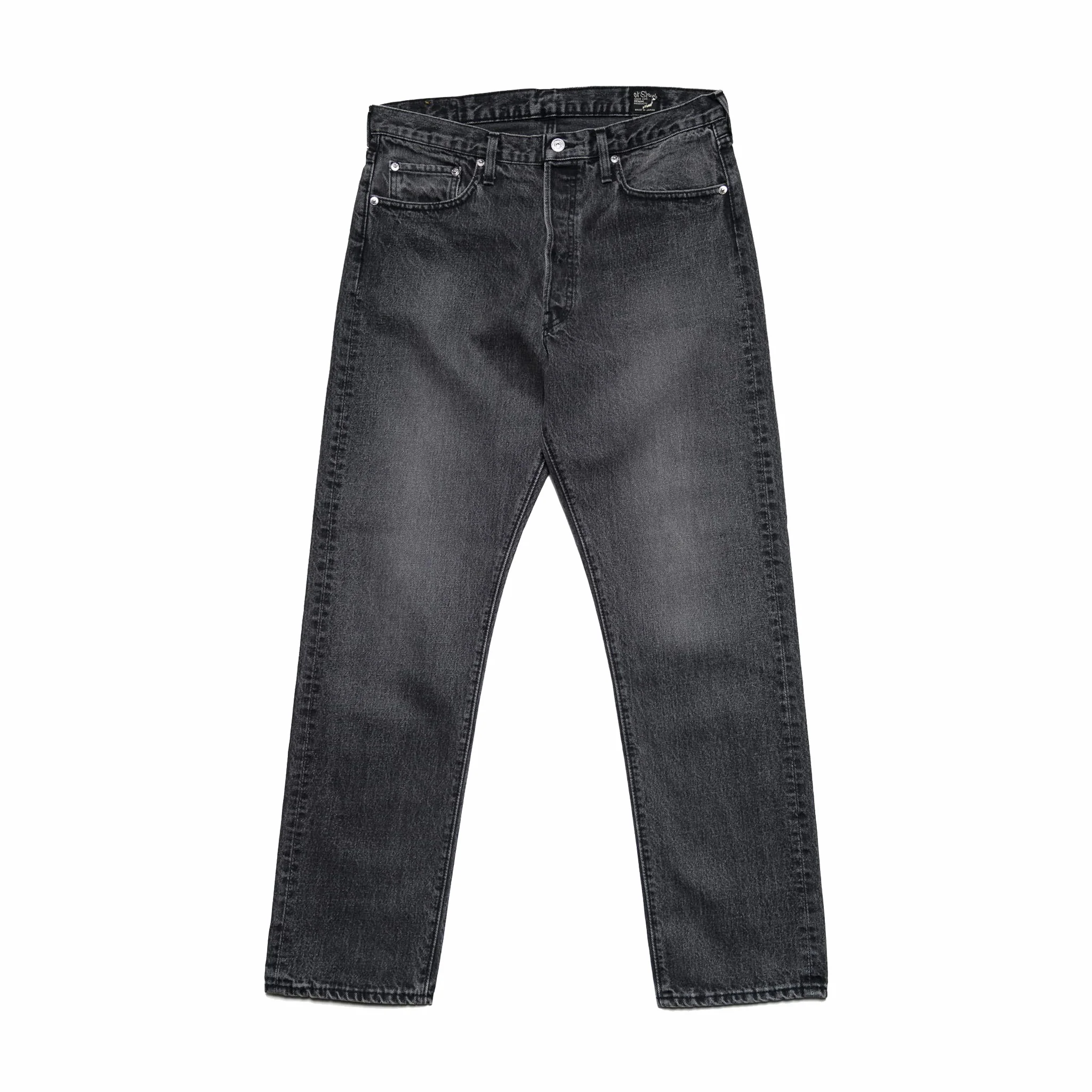 OrSlow 105 90's Black Denim - Standard Fit (Black Stone)