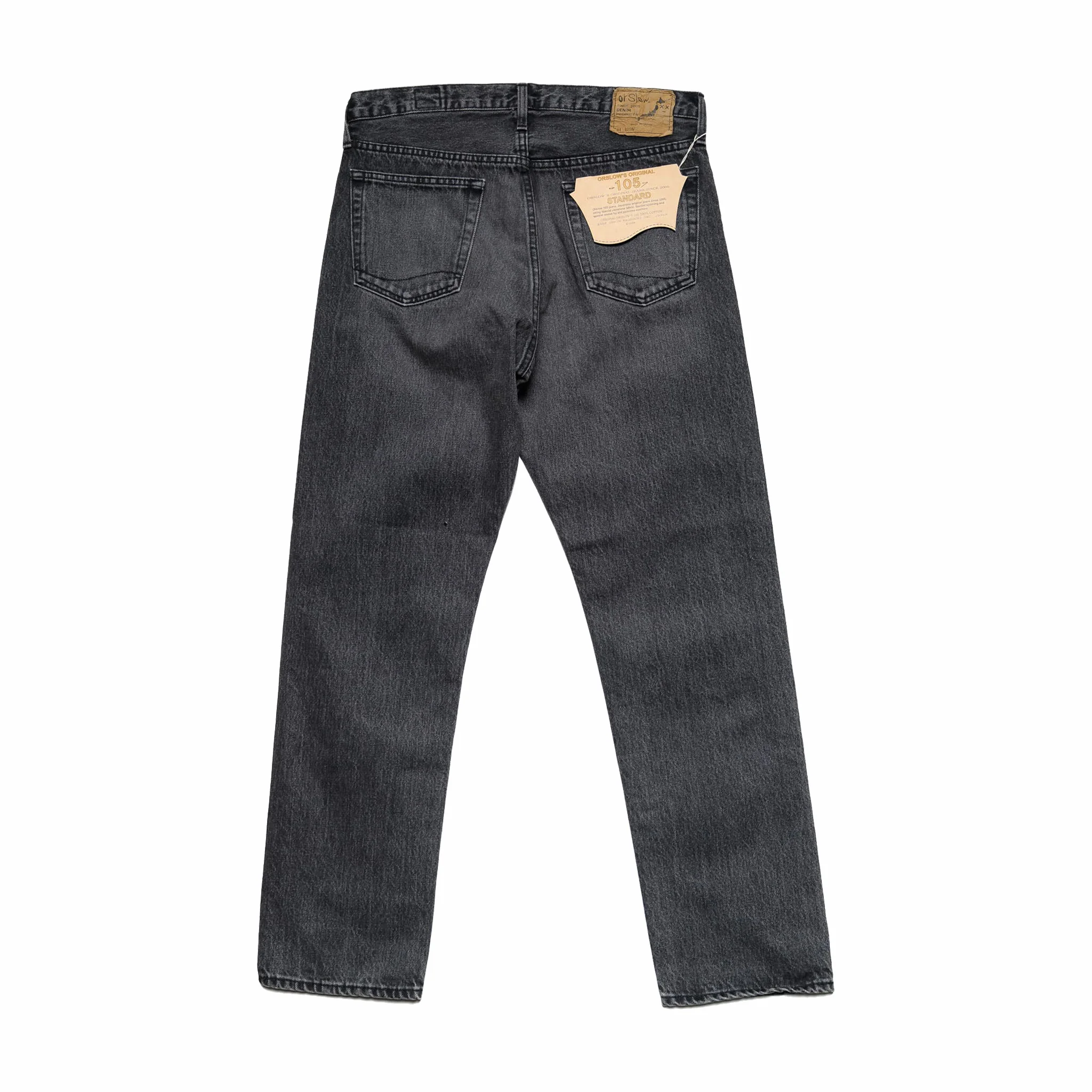 OrSlow 105 90's Black Denim - Standard Fit (Black Stone) - Image 2