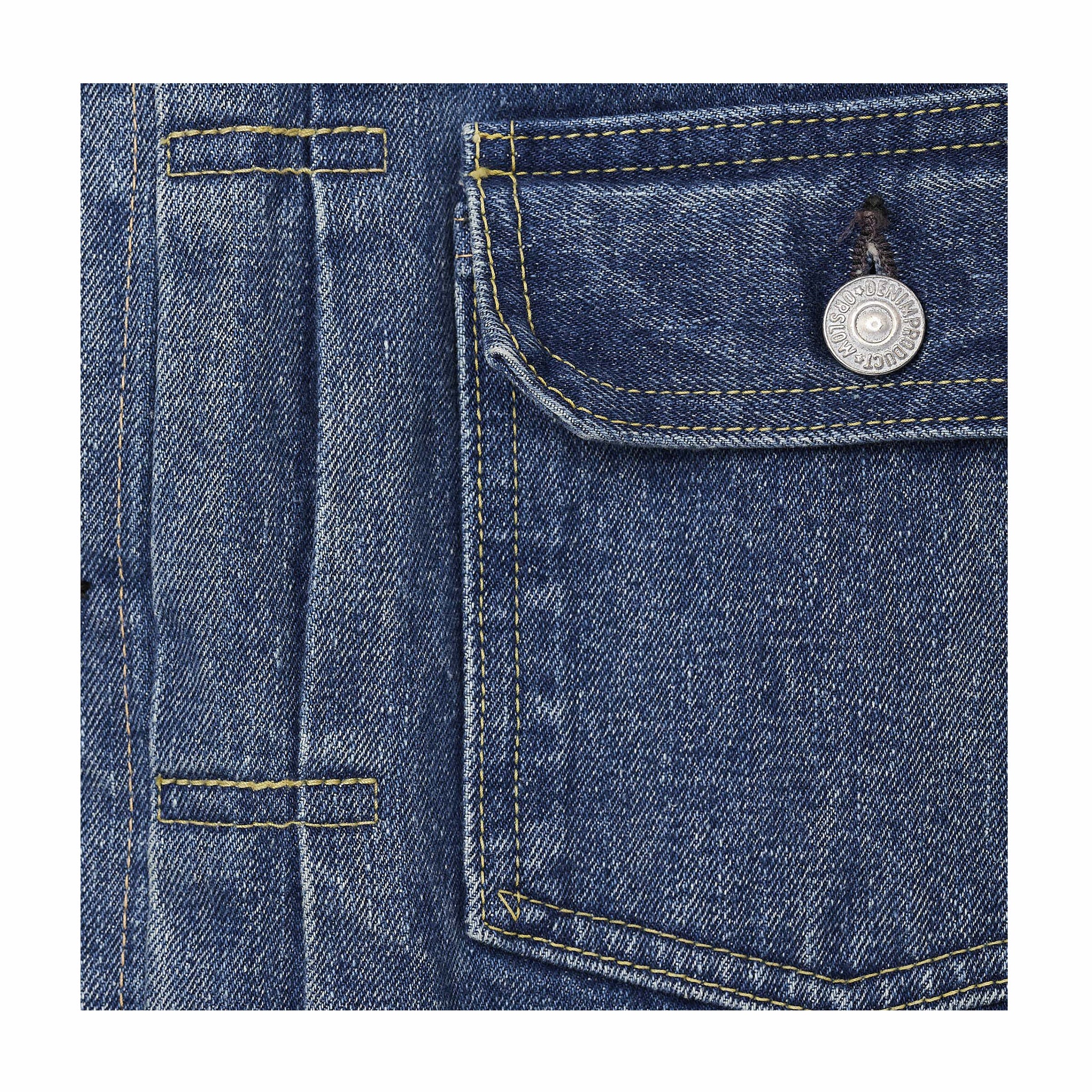 OrSlow Type 2 1950's Denim Jacket - 2 Year Wash (Blue) - Image 3